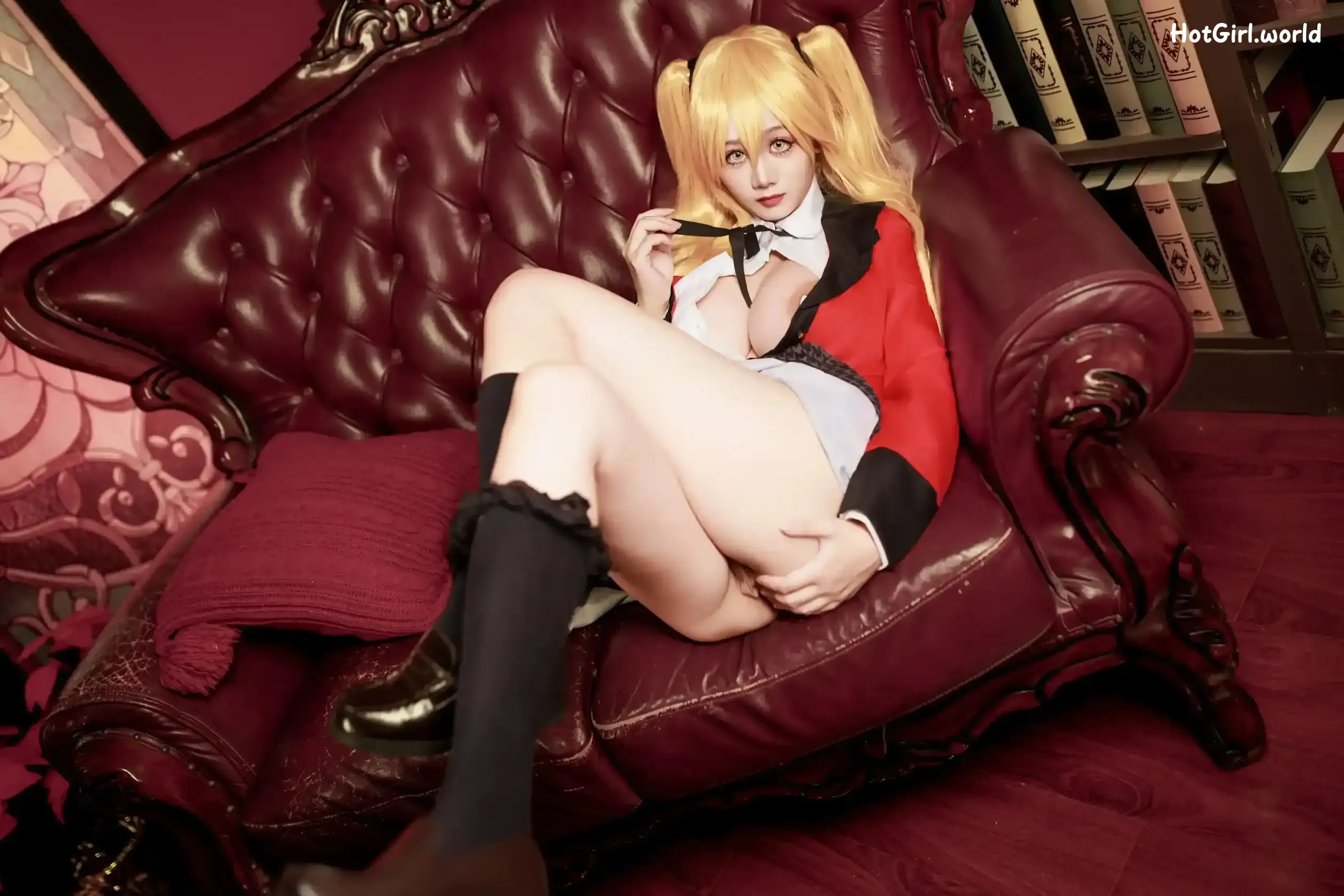 Coser-阿雪雪-狂赌之渊-早乙女芽亚里-制服 第41张图