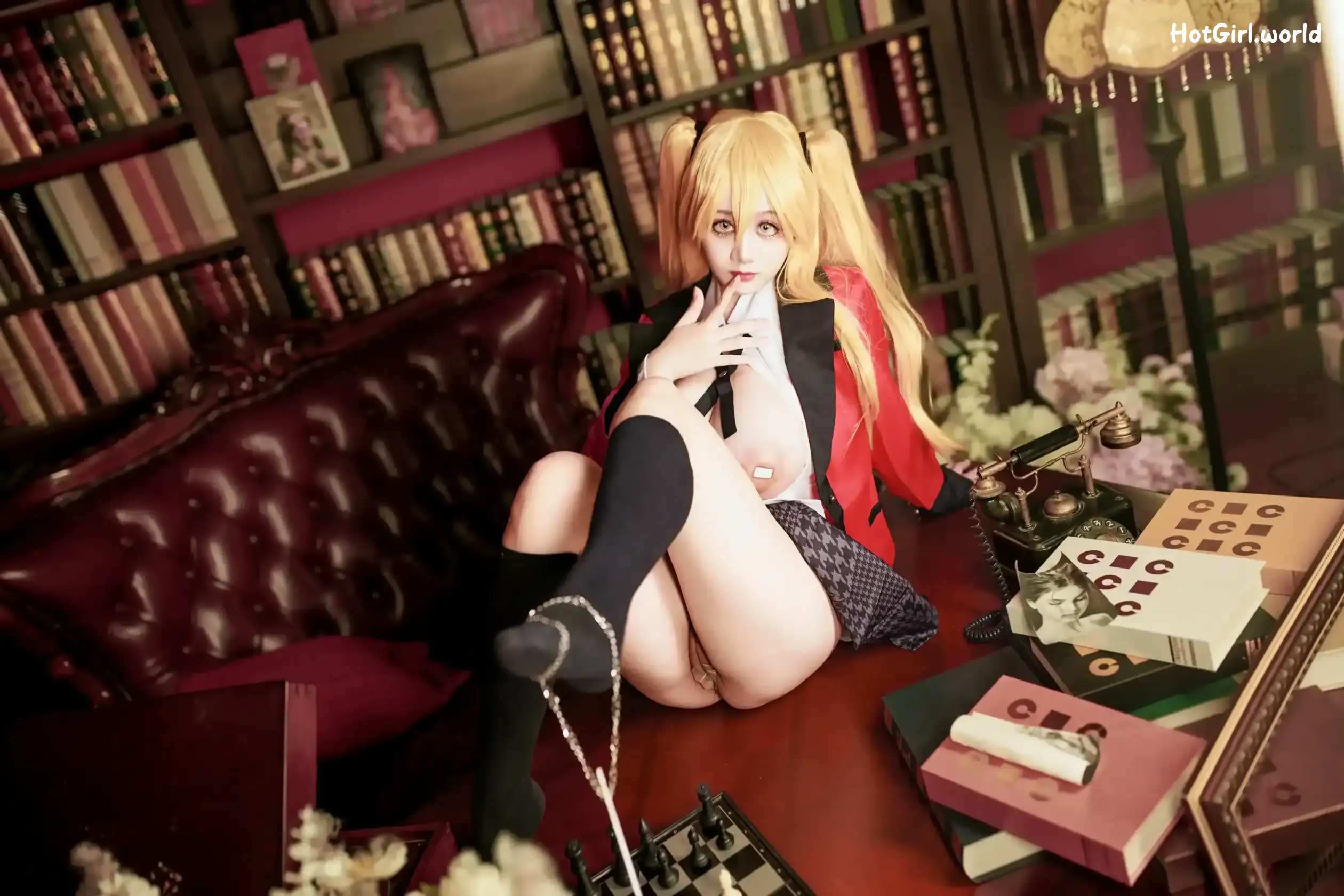Coser-阿雪雪-狂赌之渊-早乙女芽亚里-制服 第56张图