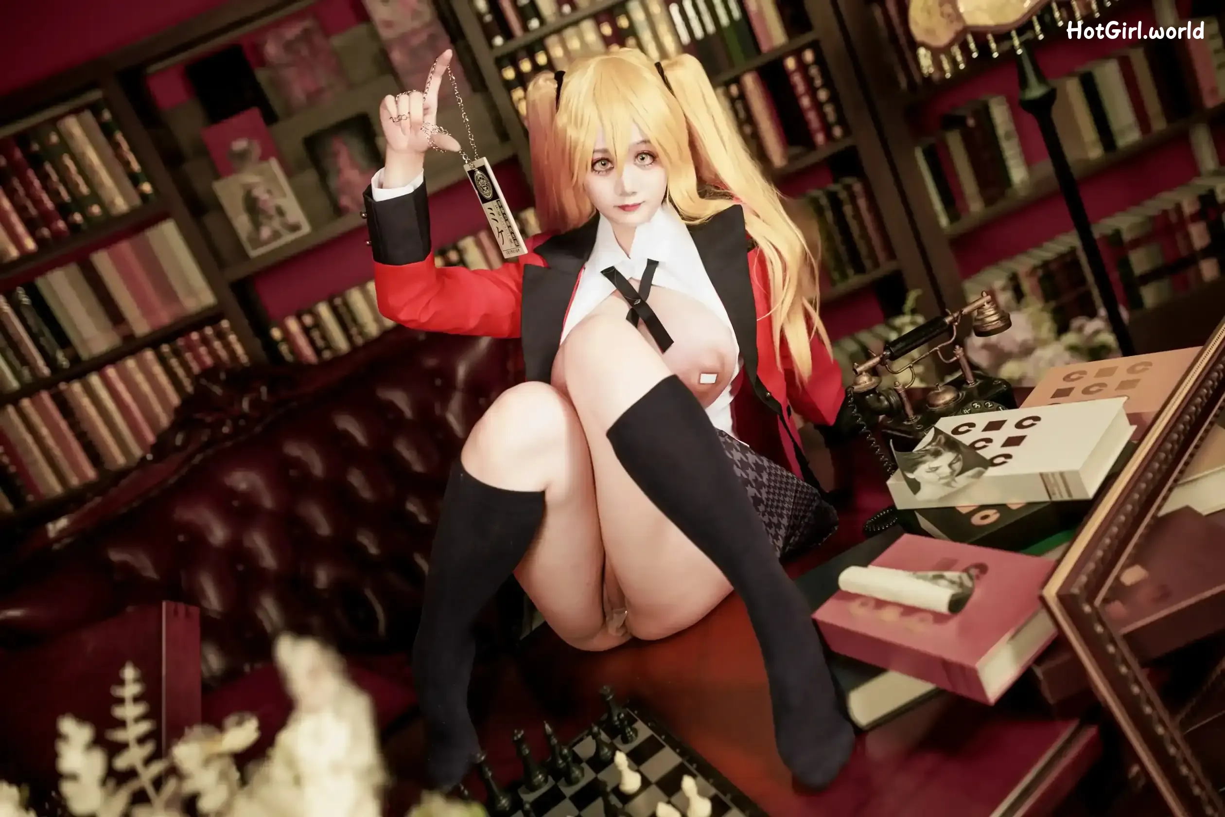 Coser-阿雪雪-狂赌之渊-早乙女芽亚里-制服 第57张图