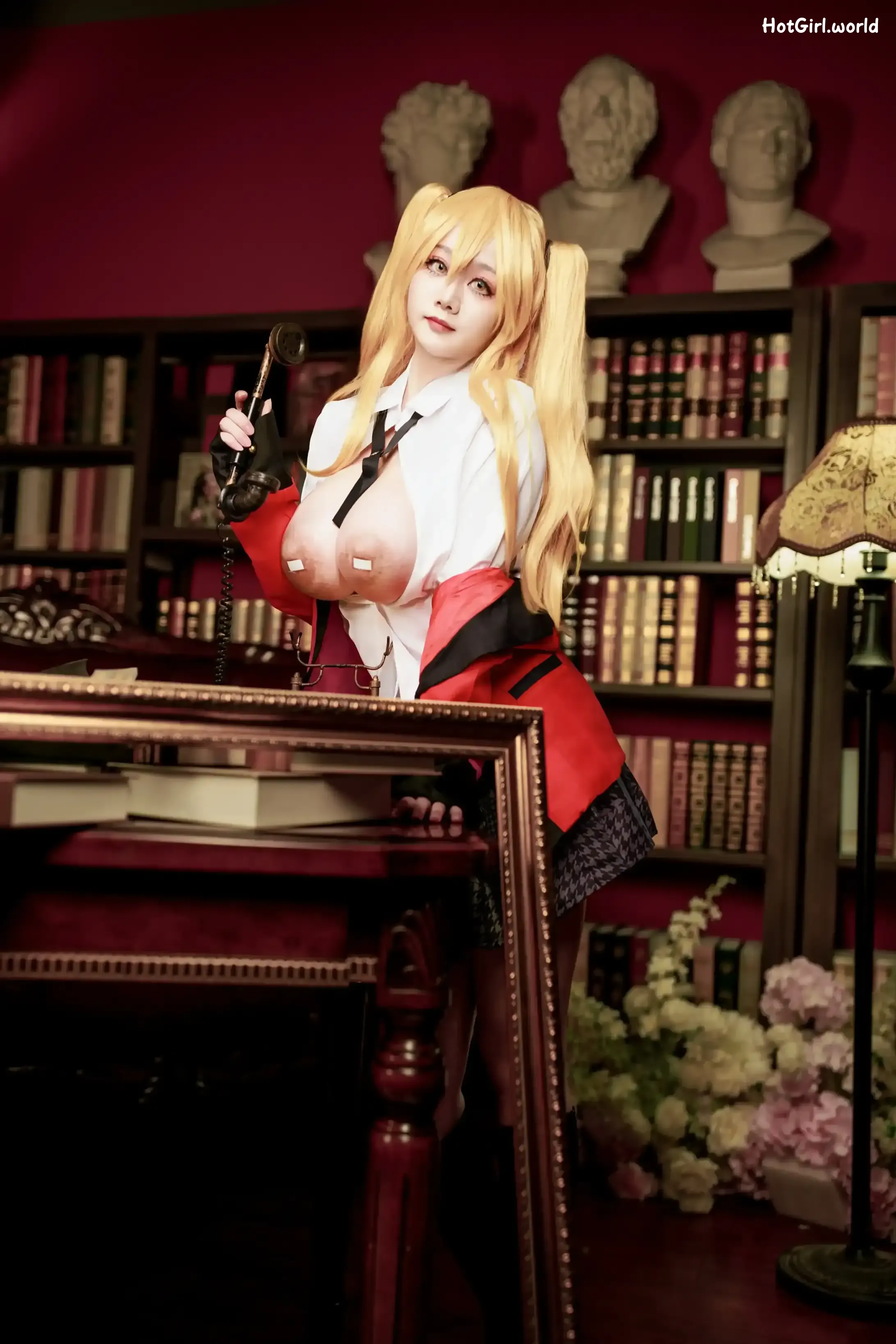 Coser-阿雪雪-狂赌之渊-早乙女芽亚里-制服 第62张图