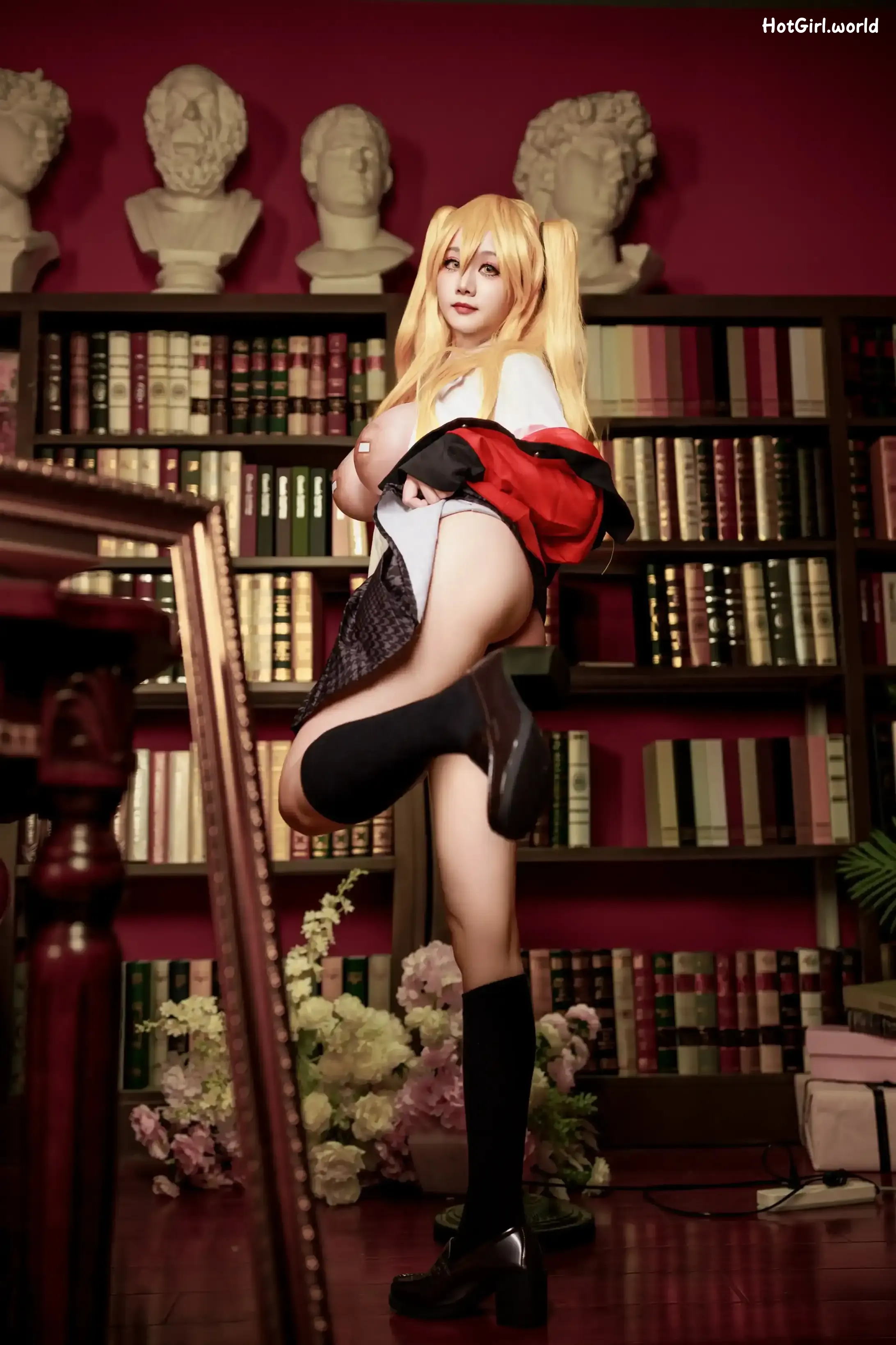 Coser-阿雪雪-狂赌之渊-早乙女芽亚里-制服 第64张图