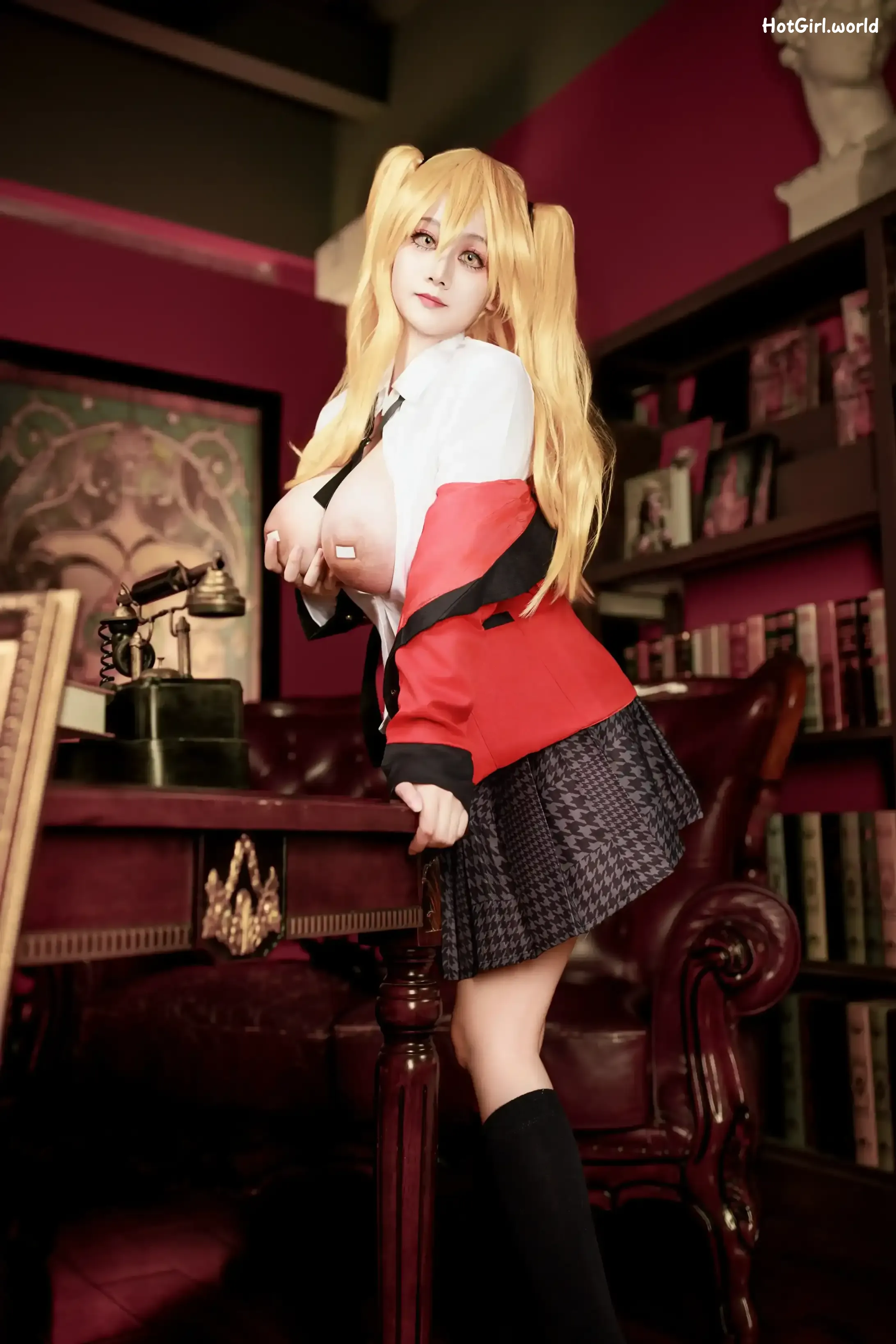 Coser-阿雪雪-狂赌之渊-早乙女芽亚里-制服 第66张图