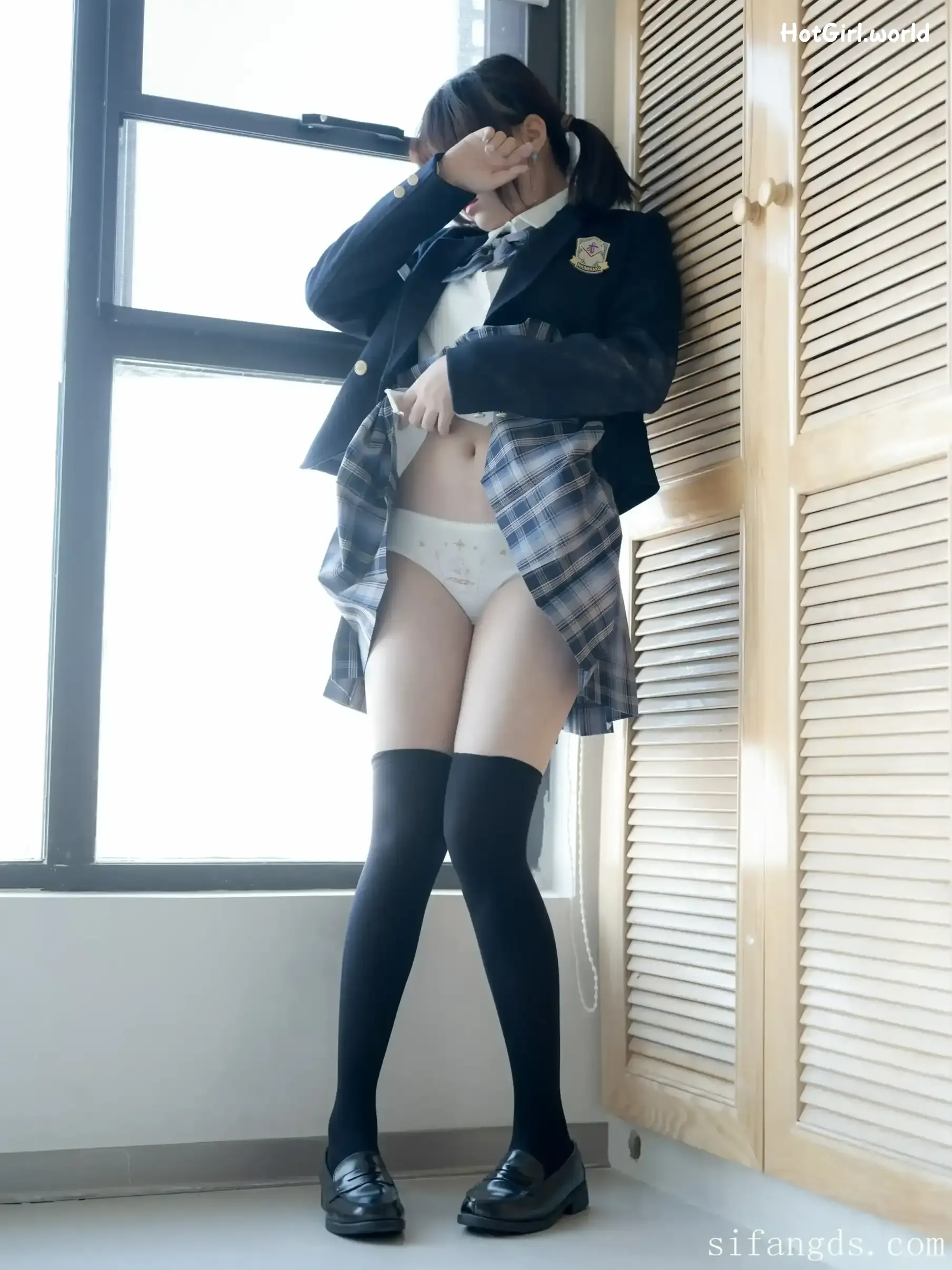 森萝财团写真-小安-R18-内部定制-JK制服浴缸 第9张图