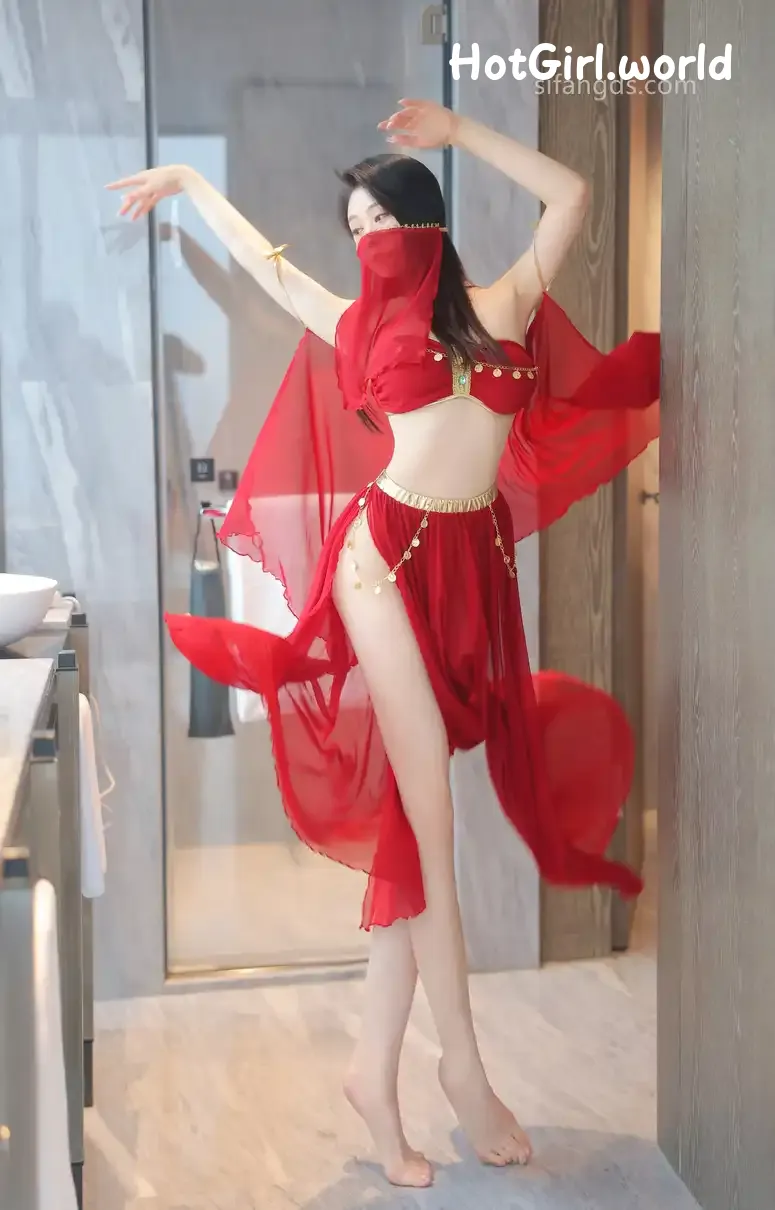 XR Uncensored-清妙-R18-秀人网模特-红色舞裙+S 第4张图