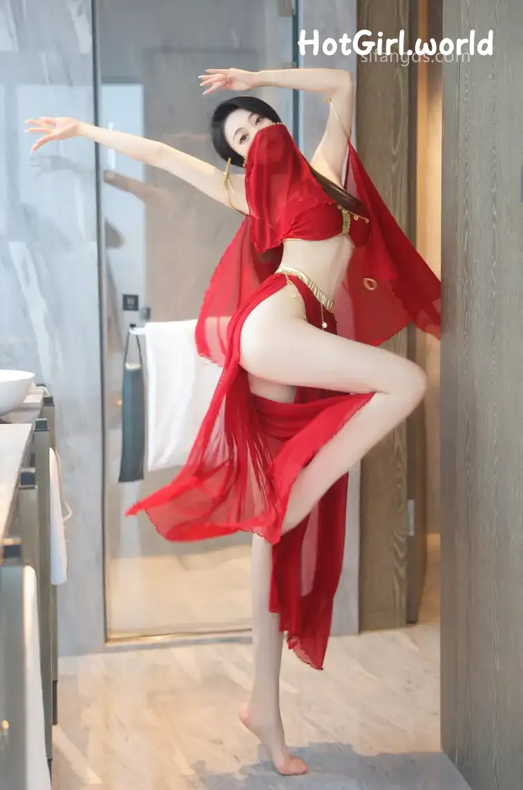 XR Uncensored-清妙-R18-秀人网模特-红色舞裙+S 第5张图