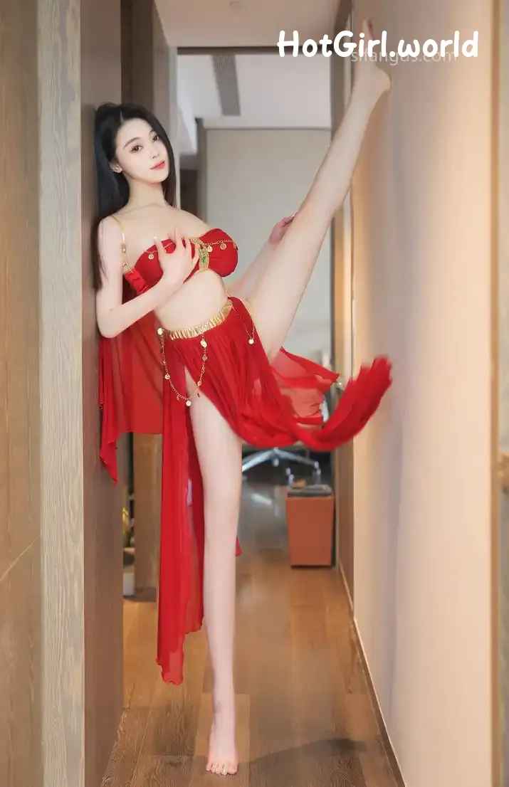 XR Uncensored-清妙-R18-秀人网模特-红色舞裙+S 第16张图