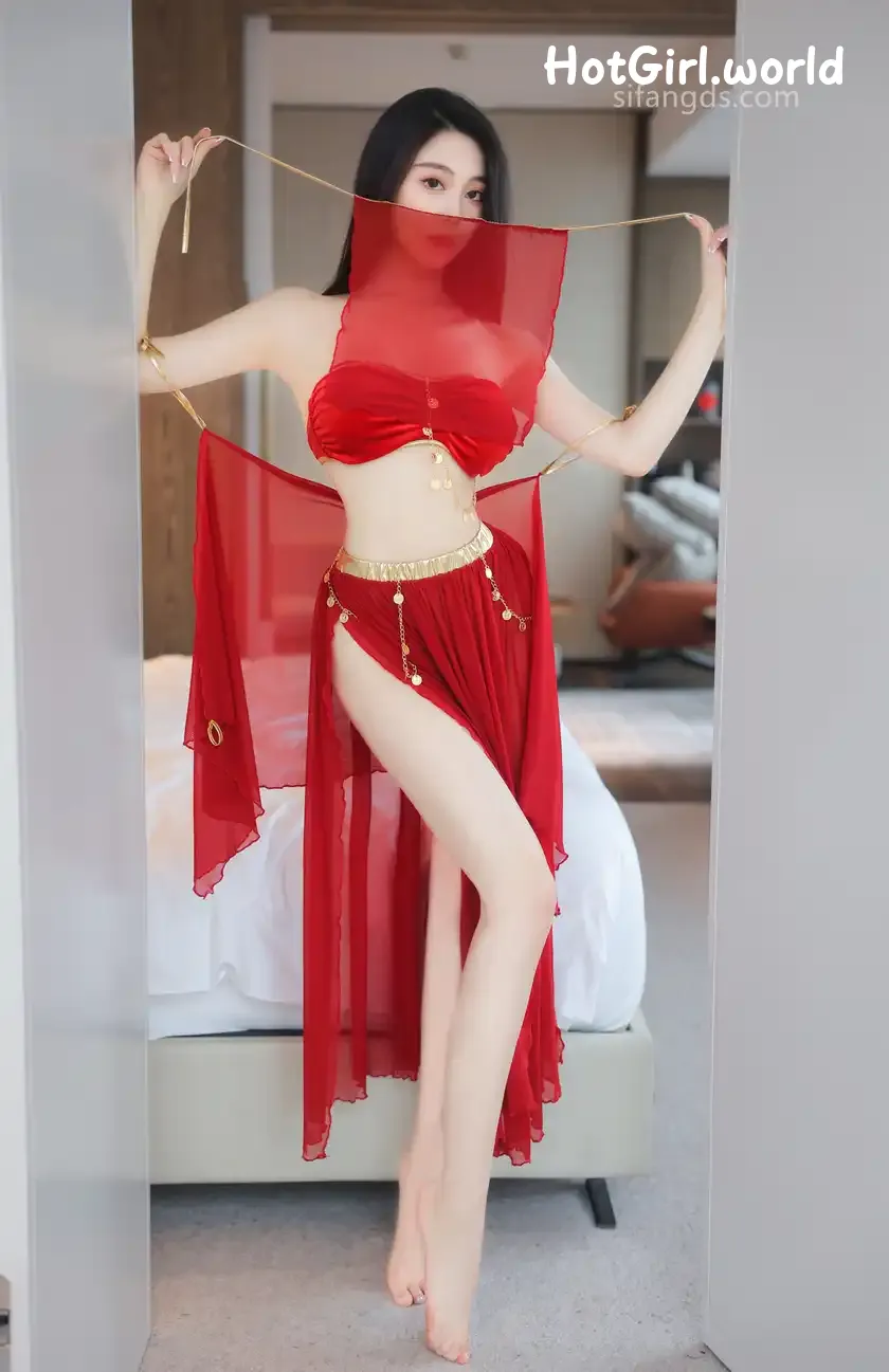 XR Uncensored-清妙-R18-秀人网模特-红色舞裙+S 第50张图