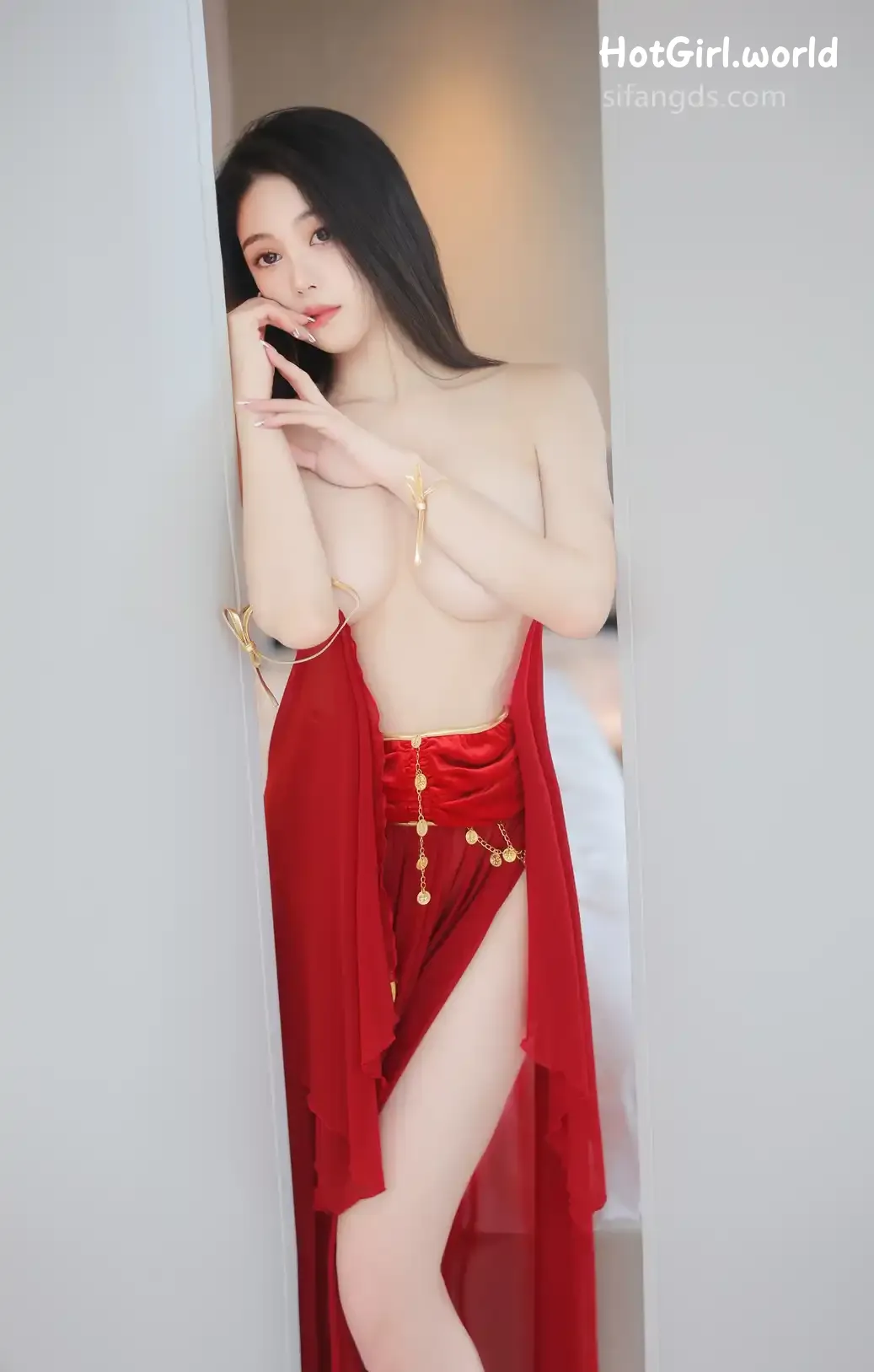 XR Uncensored-清妙-R18-秀人网模特-红色舞裙+S 第56张图