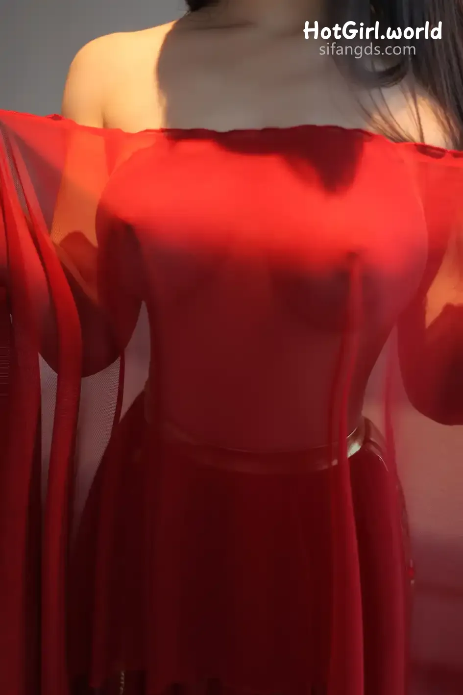 XR Uncensored-清妙-R18-秀人网模特-红色舞裙+S 第74张图