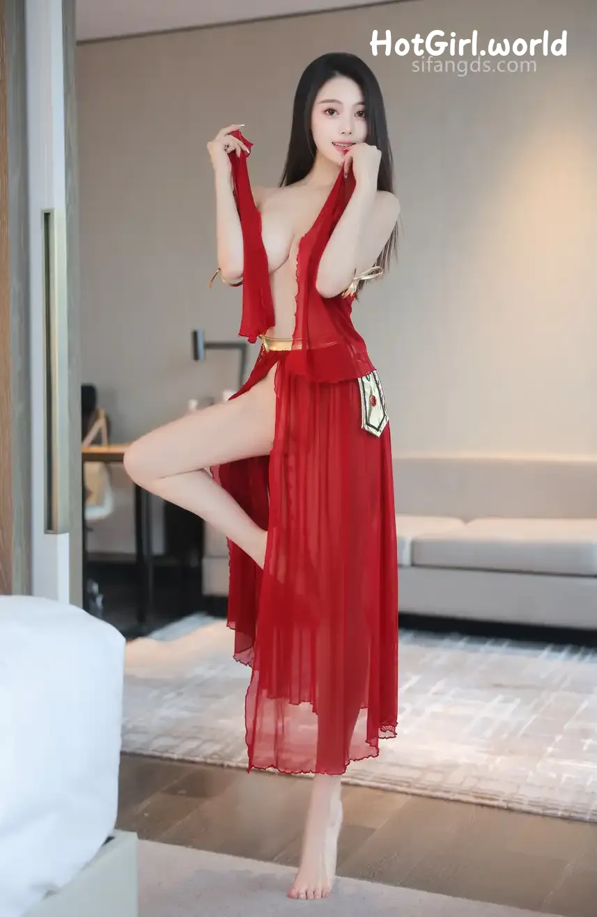 XR Uncensored-清妙-R18-秀人网模特-红色舞裙+S 第76张图