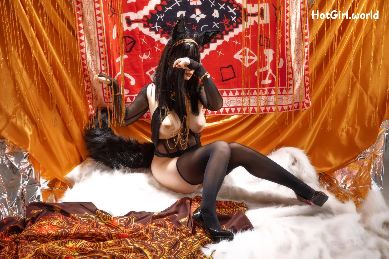 Coser-Hokunaimeko-北乃芽子-Anubis-Cat 第53张图