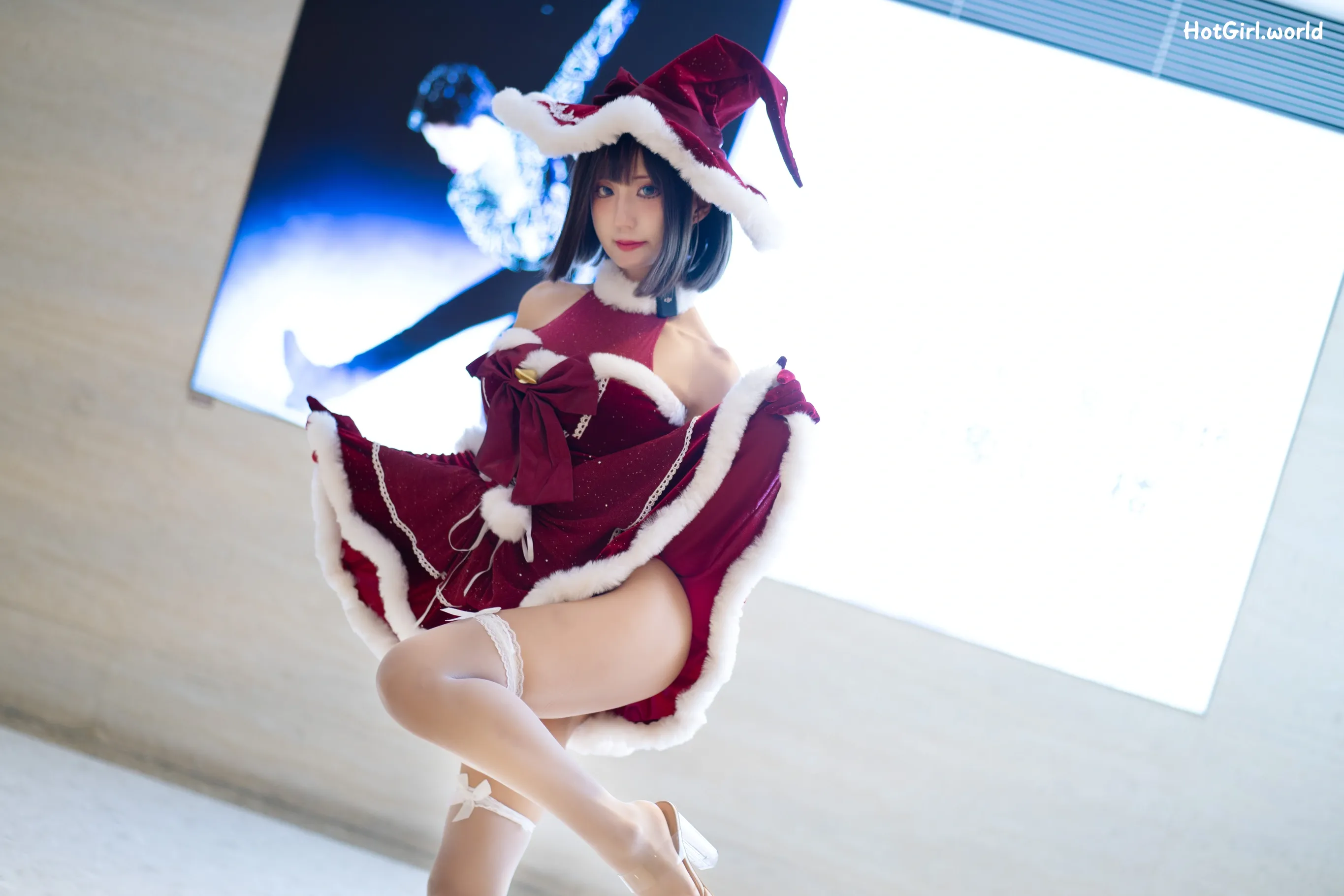 Coser-职业奶妈三水子-圣诞小裙子 第25张图