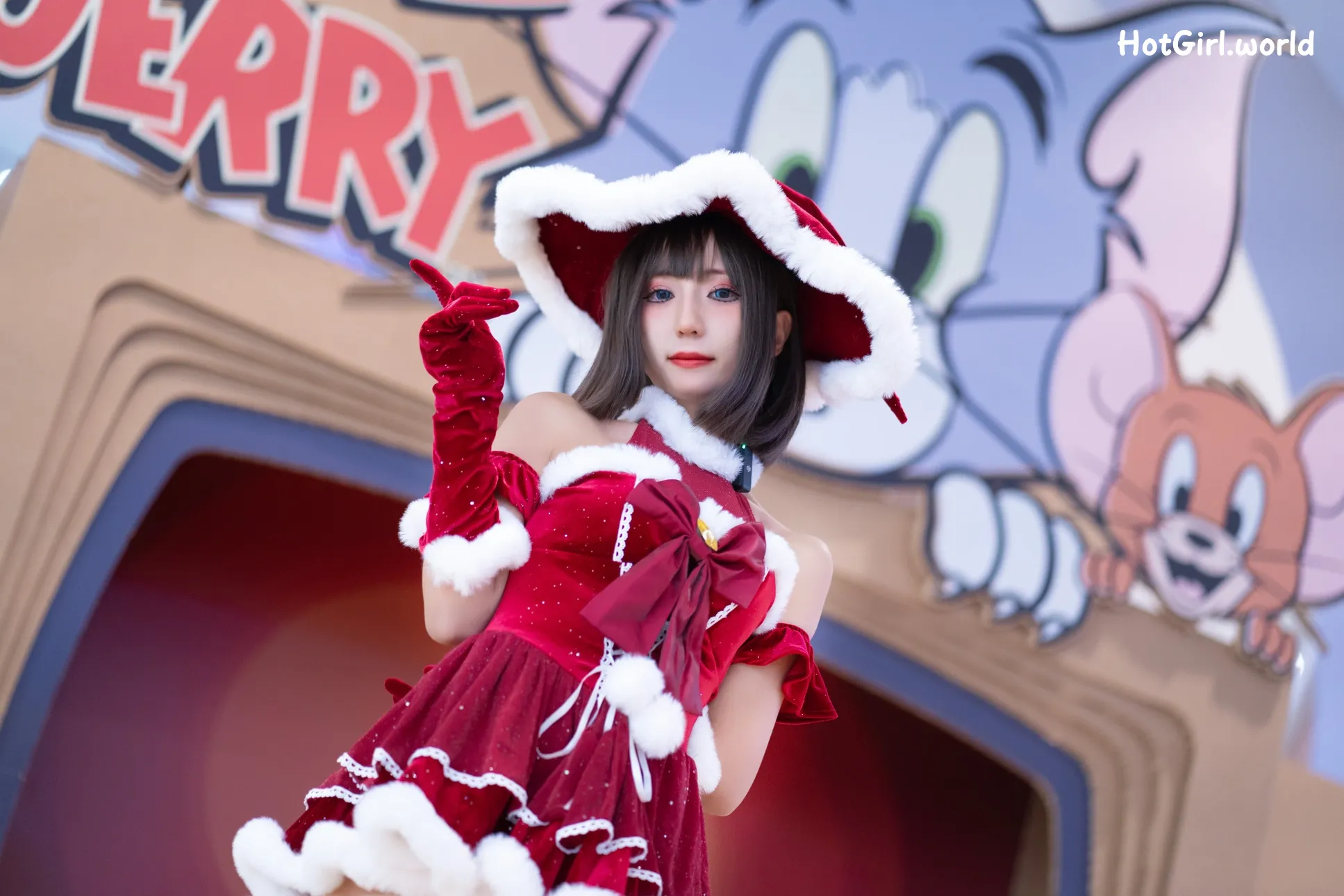 Coser-职业奶妈三水子-圣诞小裙子 第30张图