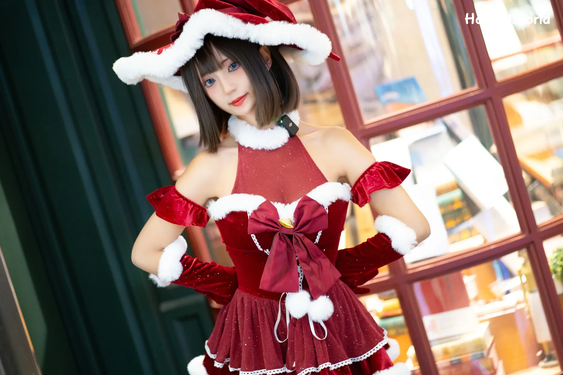 Coser-职业奶妈三水子-圣诞小裙子 第31张图