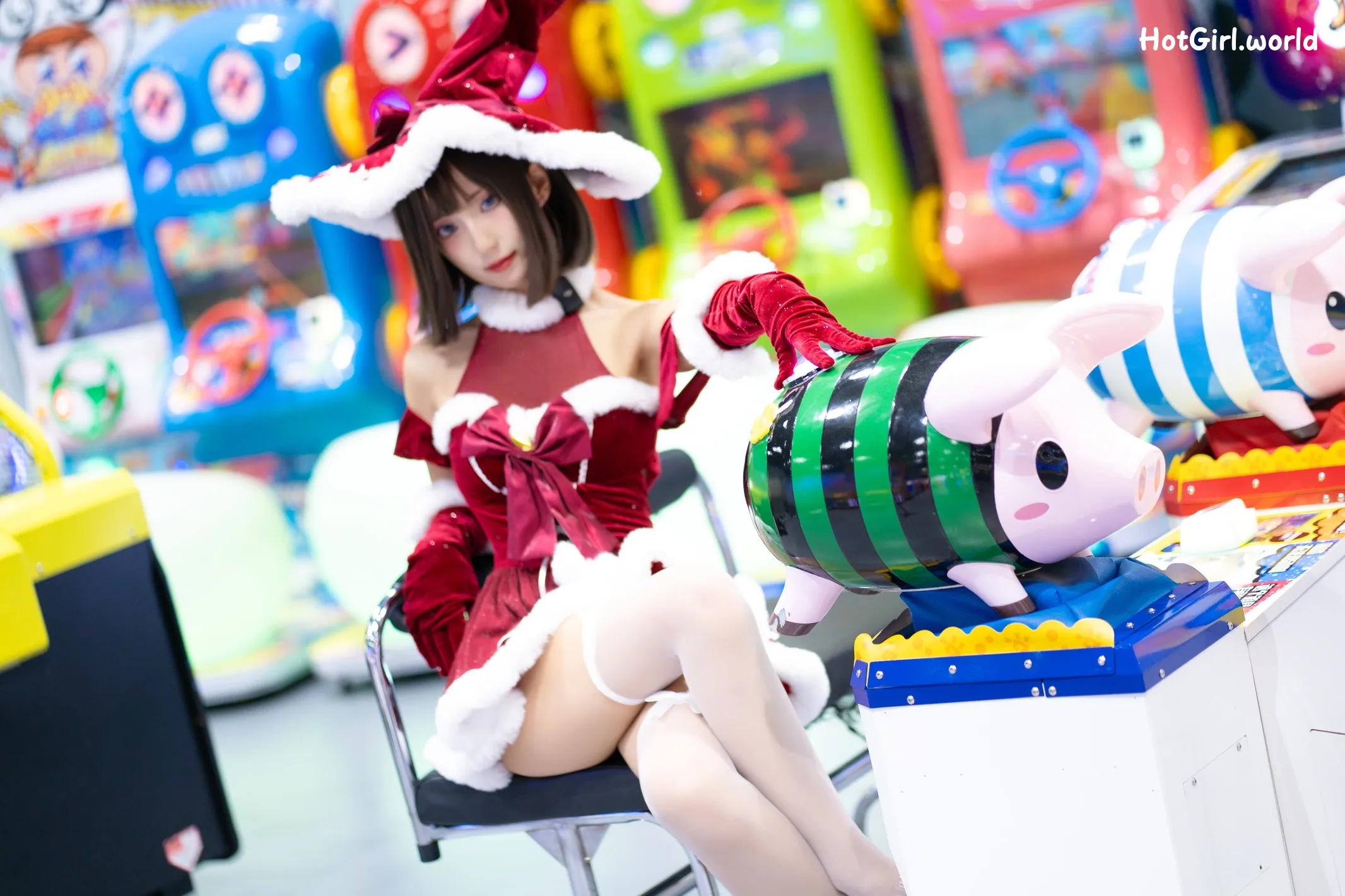 Coser-职业奶妈三水子-圣诞小裙子 第41张图