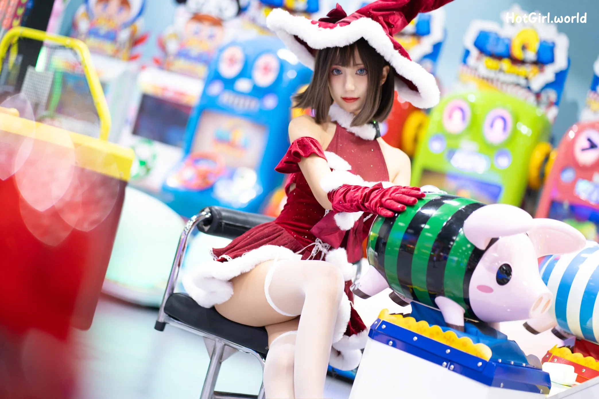 Coser-职业奶妈三水子-圣诞小裙子 第42张图