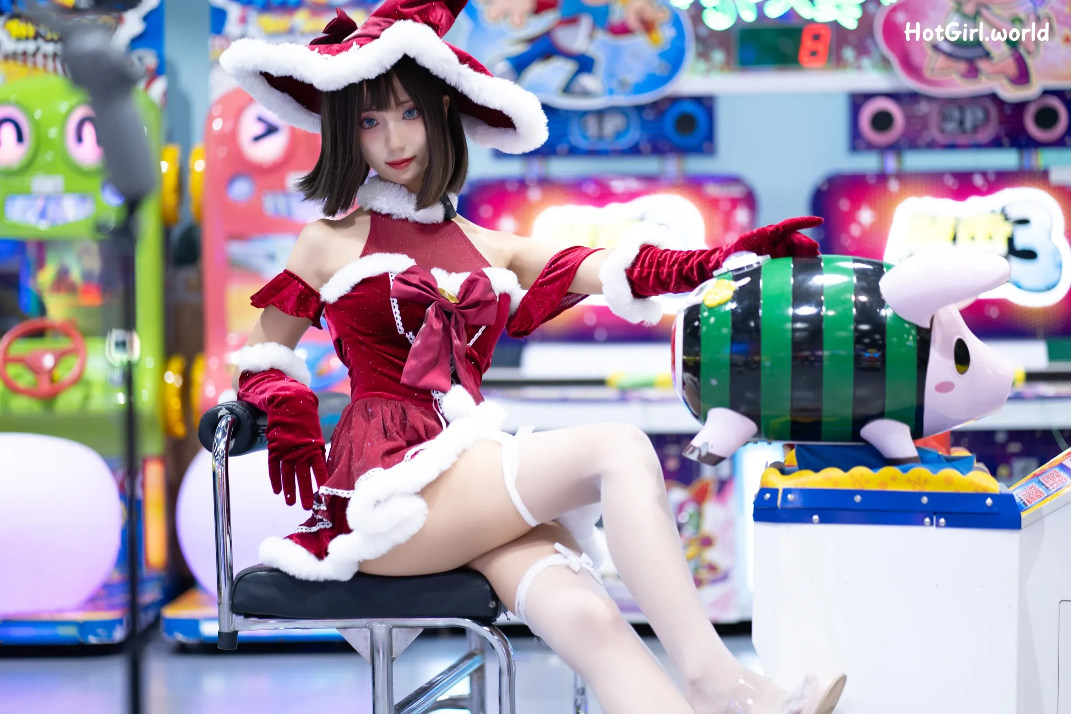 Coser-职业奶妈三水子-圣诞小裙子 第43张图