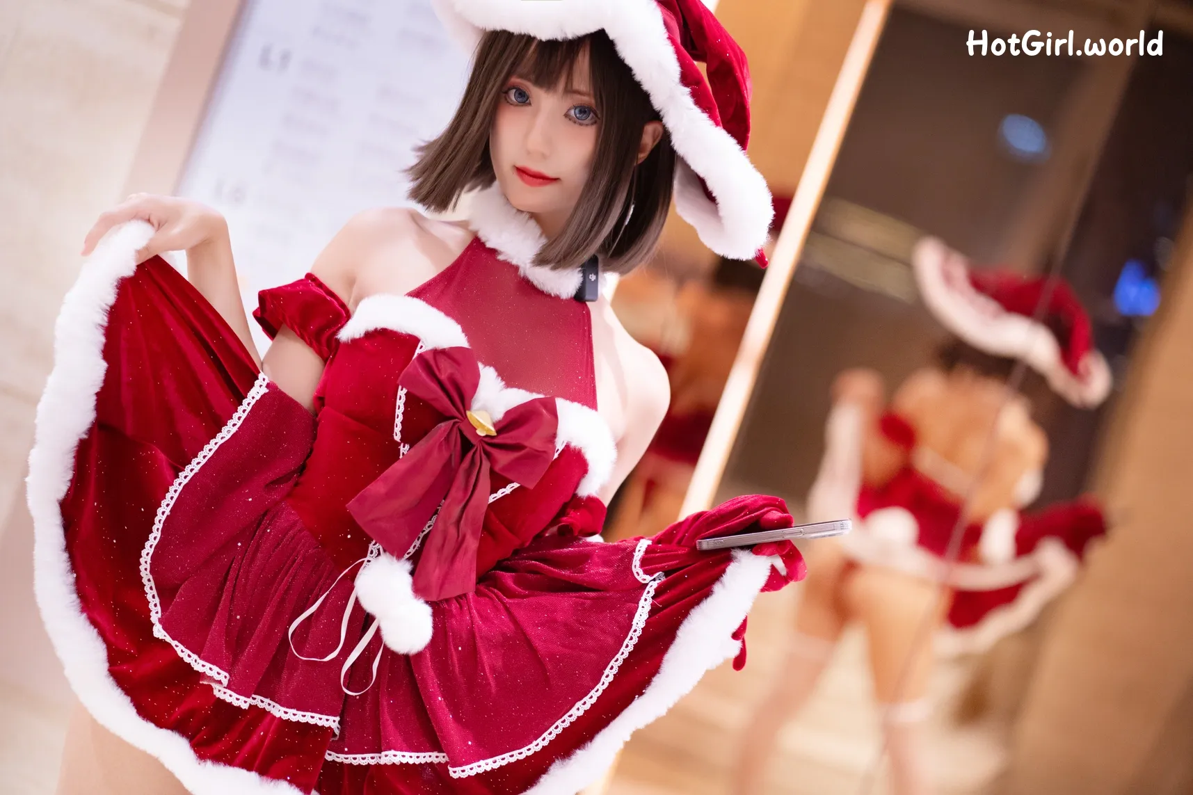 Coser-职业奶妈三水子-圣诞小裙子 第48张图