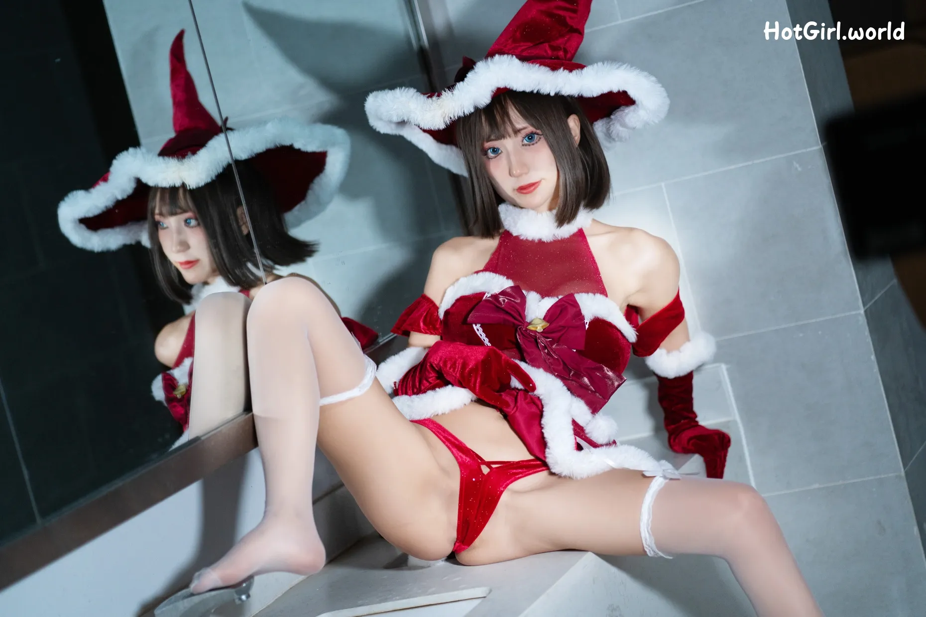 Coser-职业奶妈三水子-圣诞小裙子 第55张图
