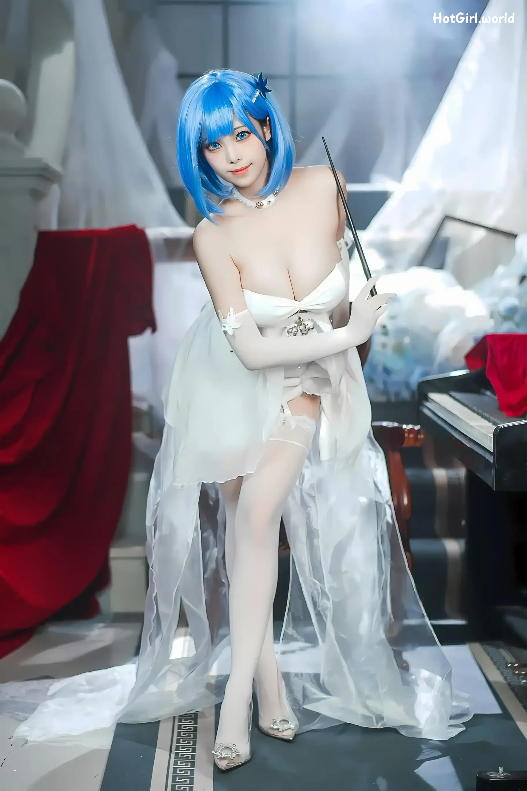 Coser-蜜汁猫裘-碧蓝航线-恰巴耶夫白骑兵 第32张图