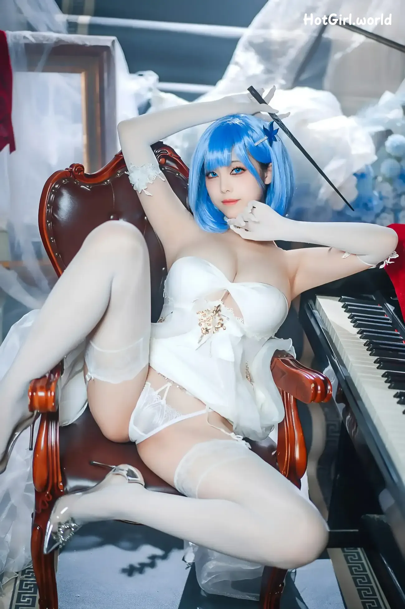 Coser-蜜汁猫裘-碧蓝航线-恰巴耶夫白骑兵 第52张图