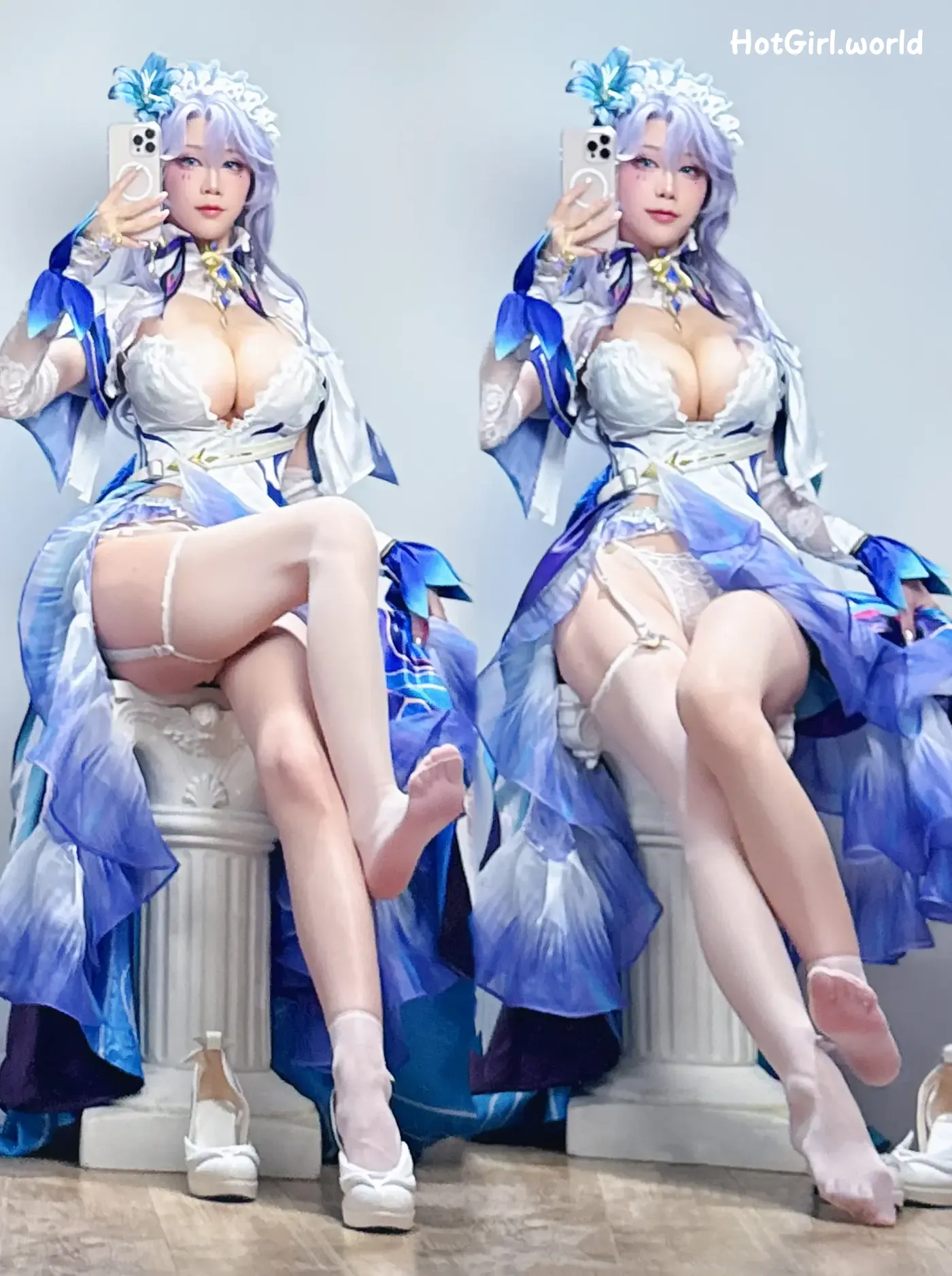 Coser-水淼-Aqua-鸣潮-坎特蕾拉-自拍 第1张图