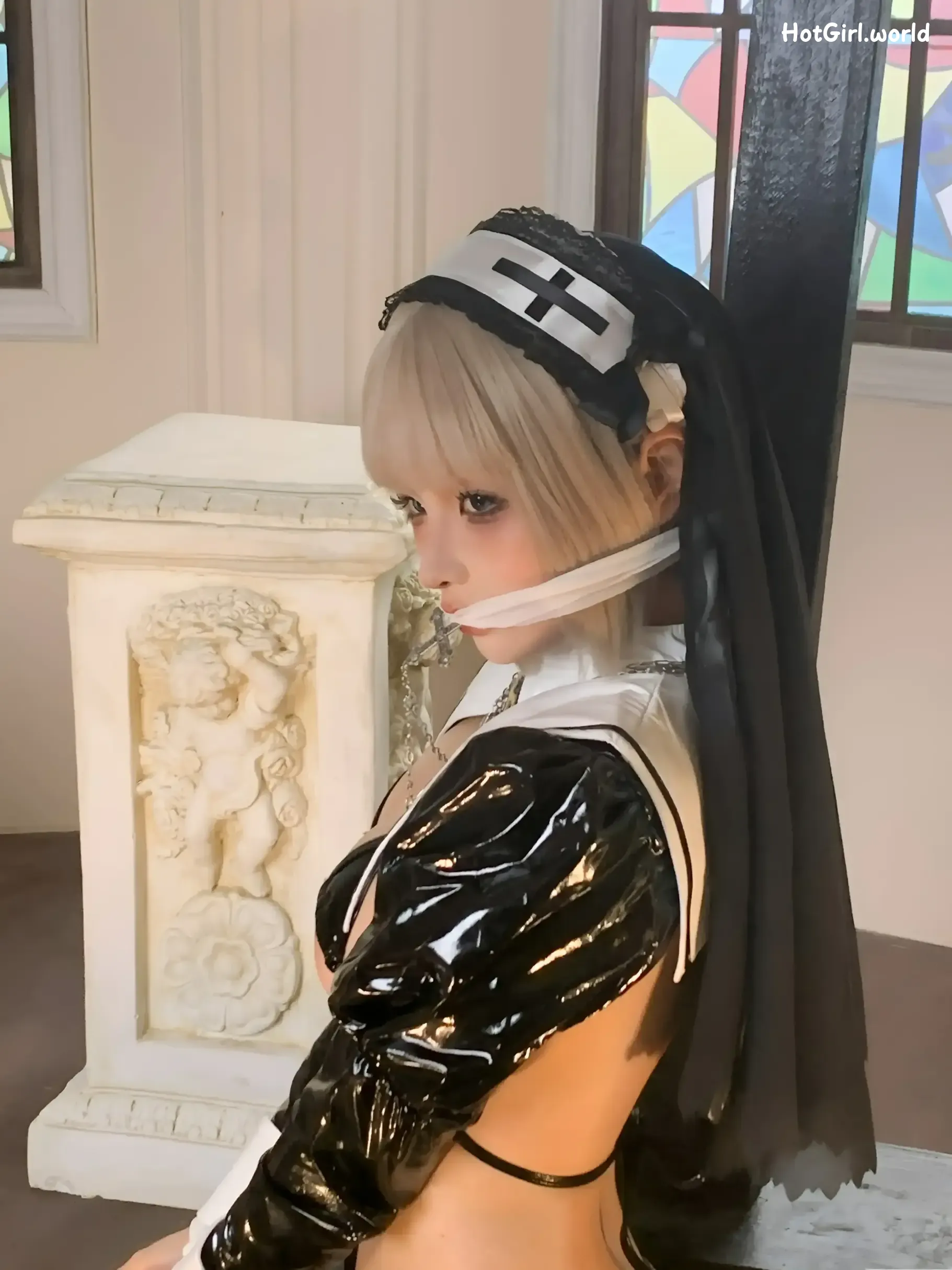 Coser-蠢沫沫-chunmomo-黑修女 第52张图