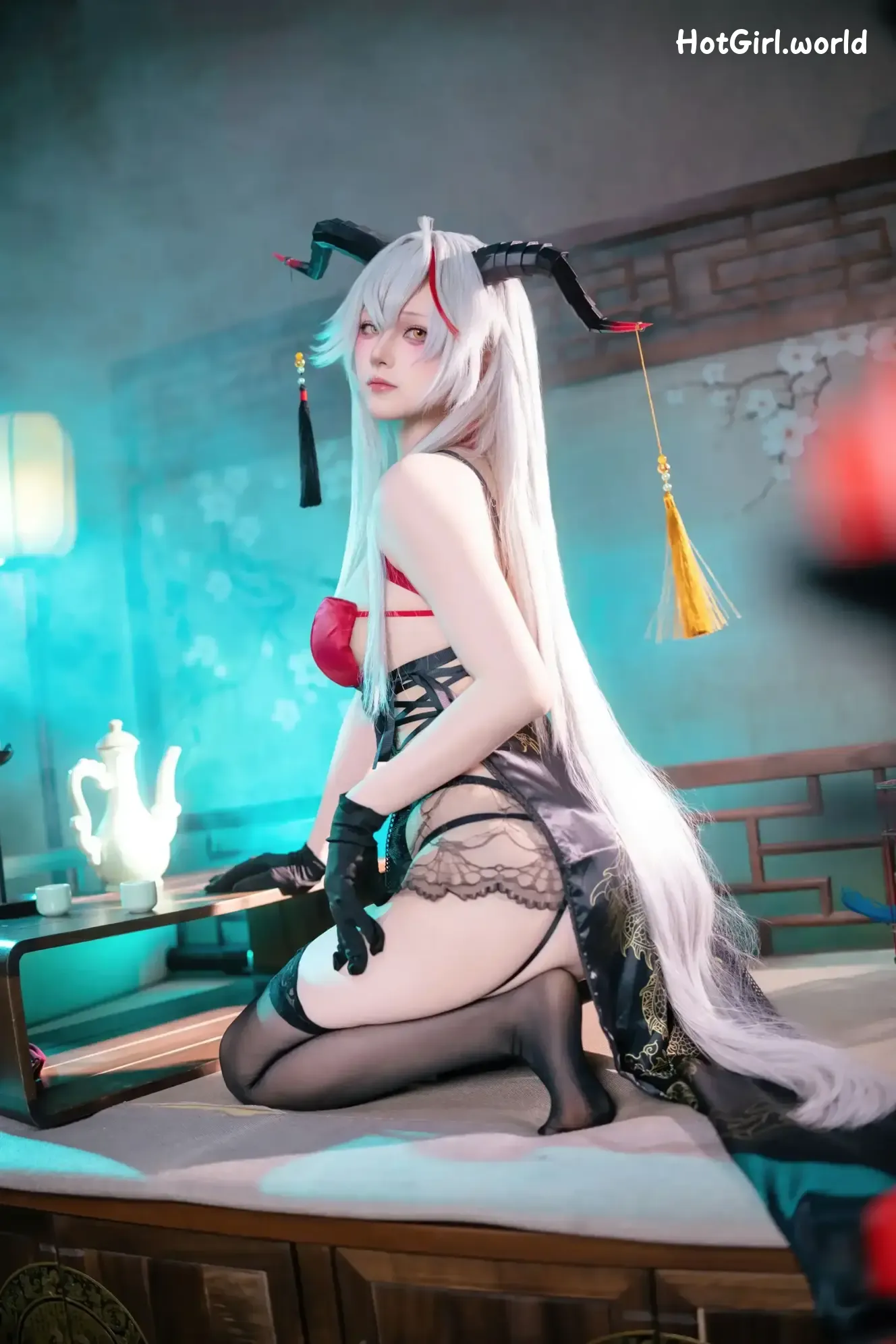 Coser-屿鱼-碧蓝航线-埃吉尔旗袍 第25张图
