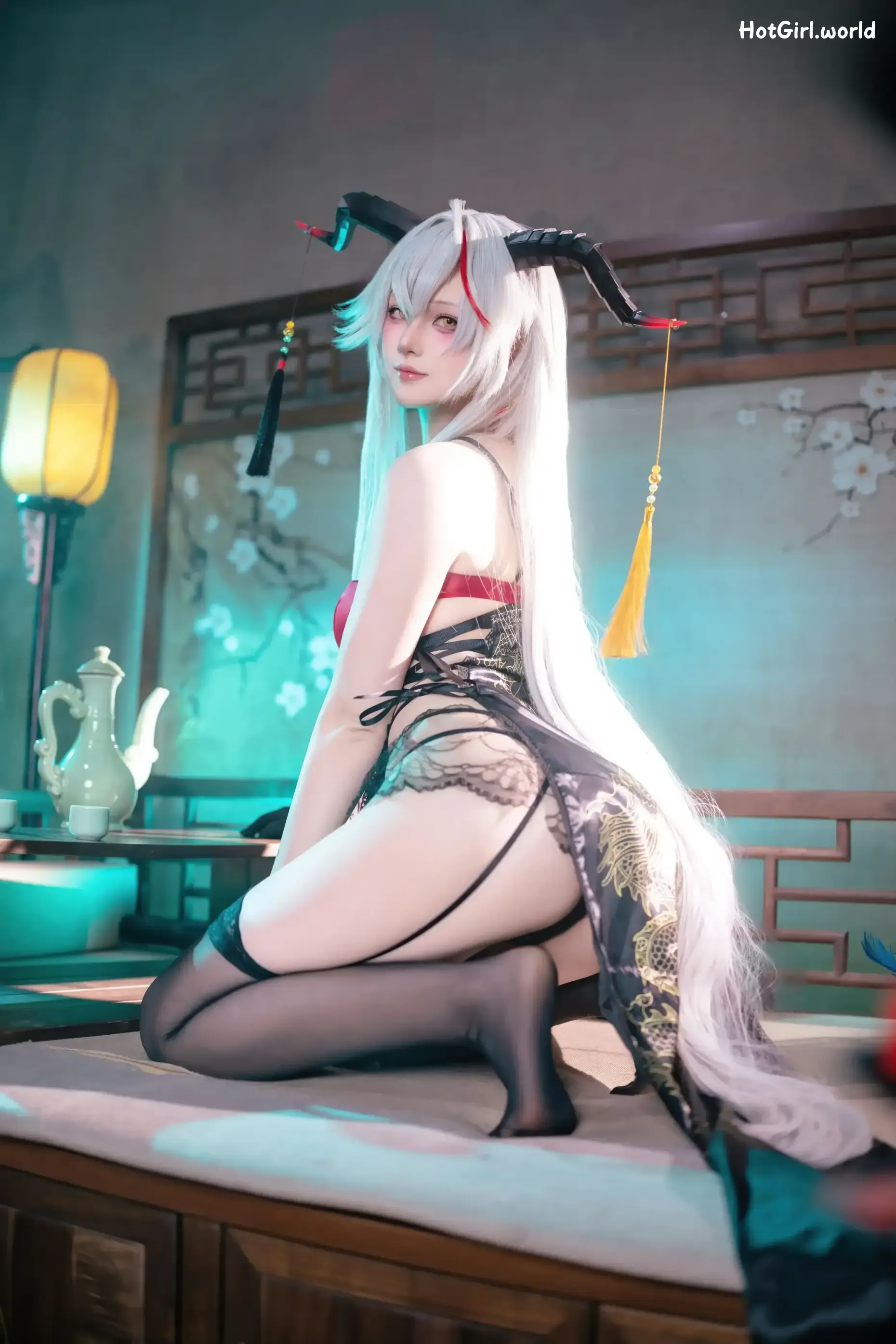 Coser-屿鱼-碧蓝航线-埃吉尔旗袍 第27张图