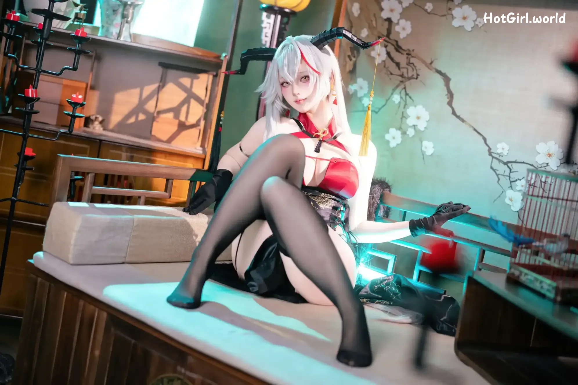 Coser-屿鱼-碧蓝航线-埃吉尔旗袍 第29张图