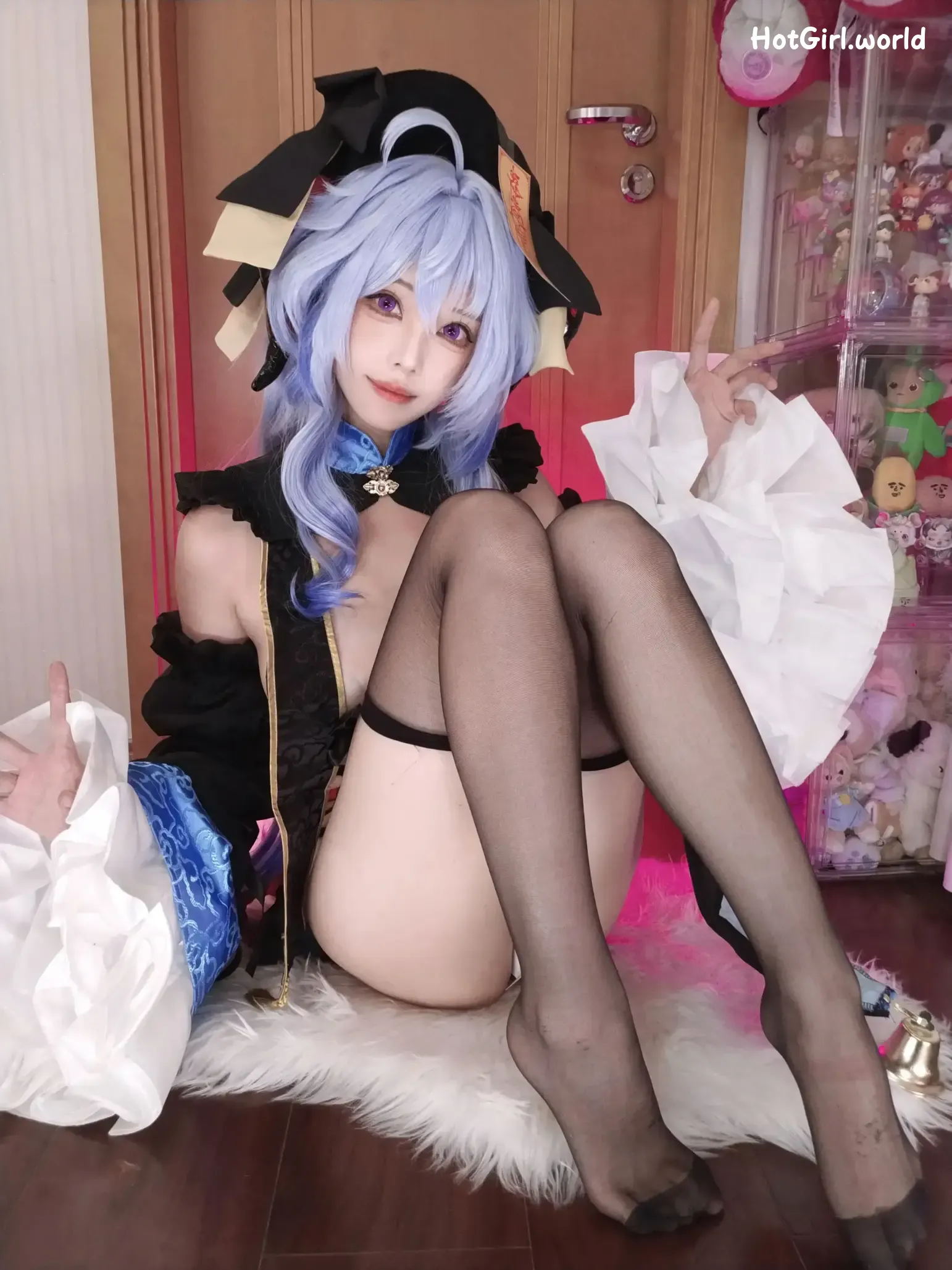Coser-蜜汁猫裘-原神-甘雨-国风小僵尸 第16张图