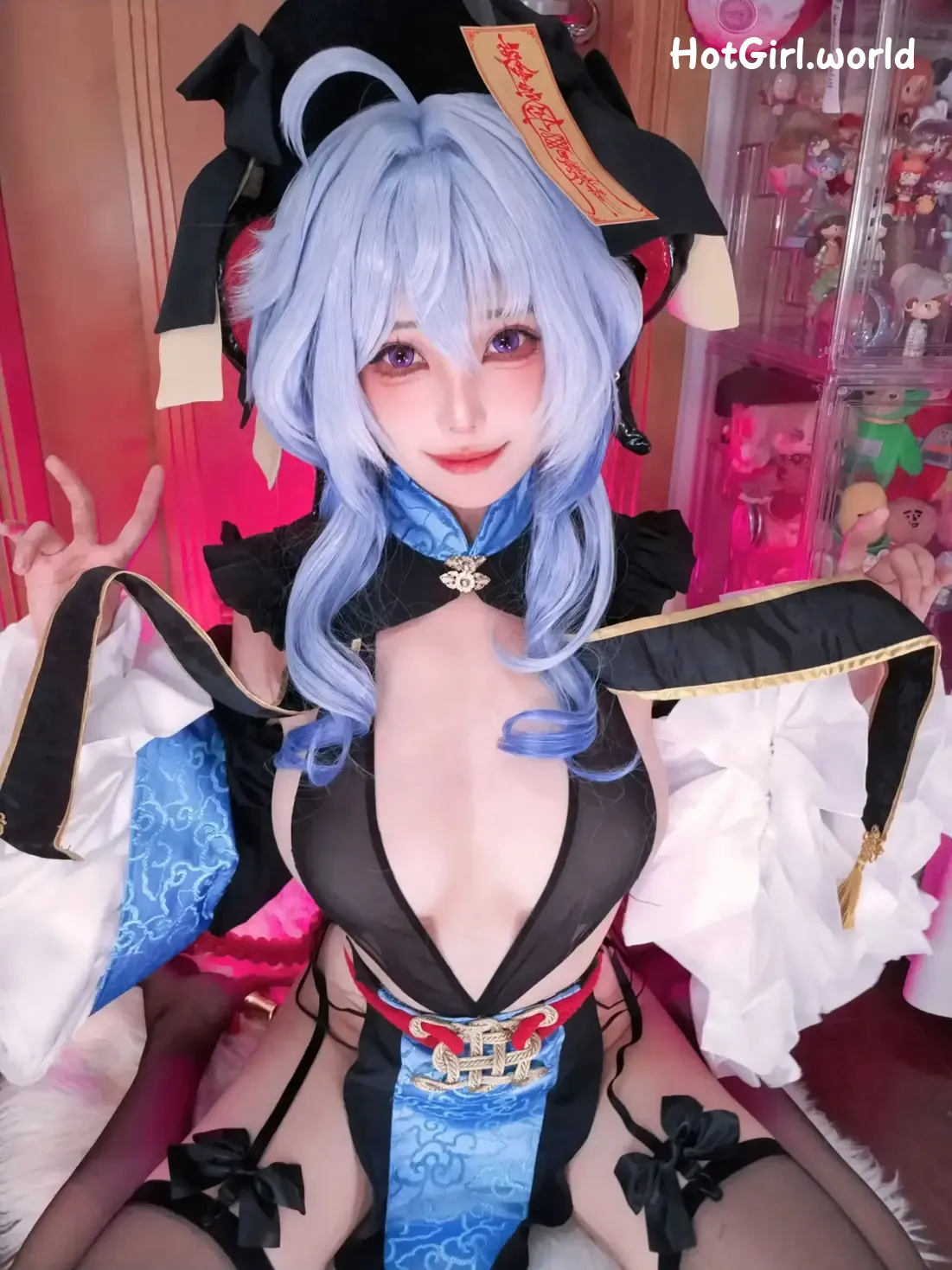 Coser-蜜汁猫裘-原神-甘雨-国风小僵尸 第27张图