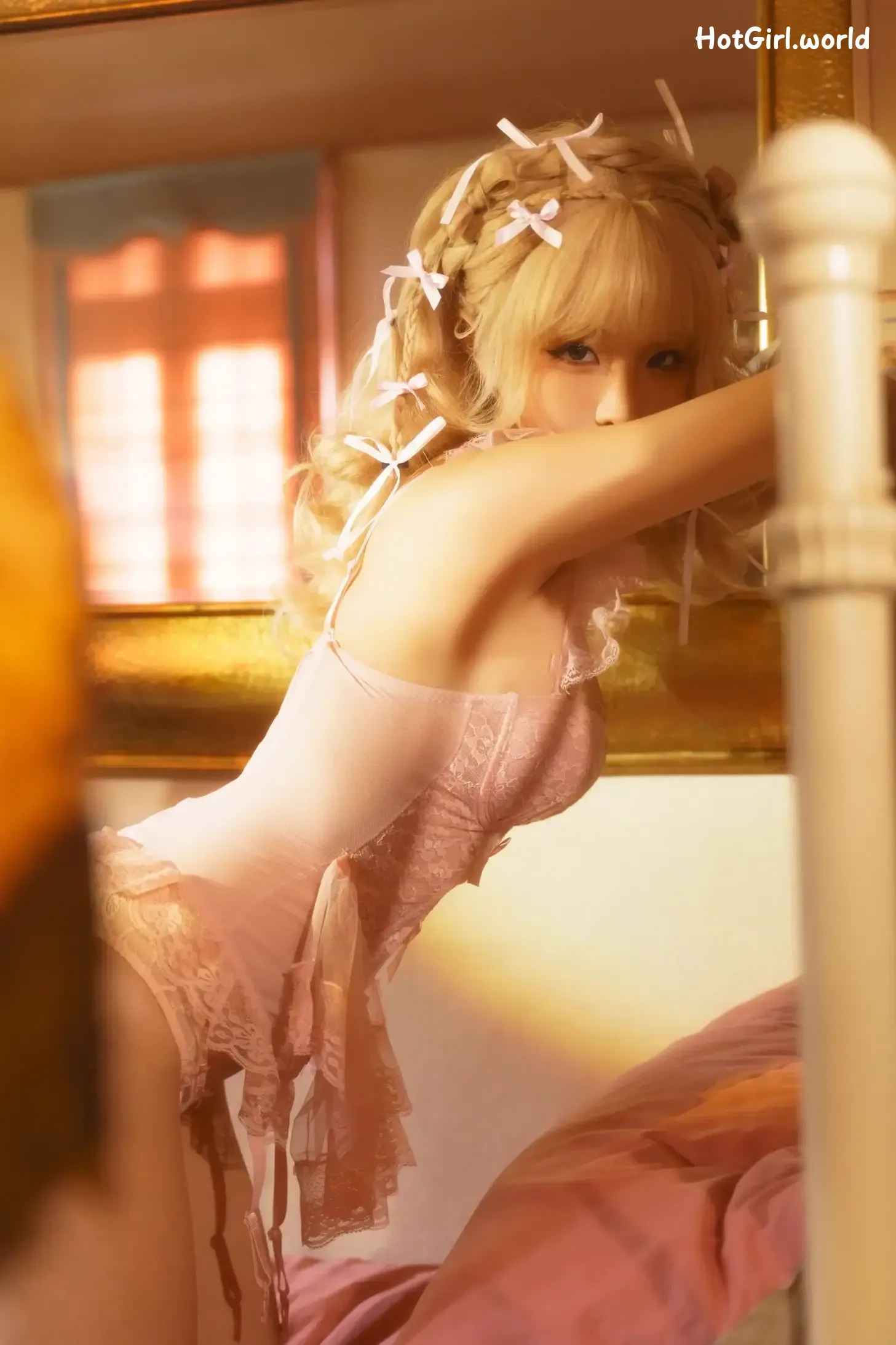 Coser-蠢沫沫-chunmomo-金发蝴蝶结 第6张图
