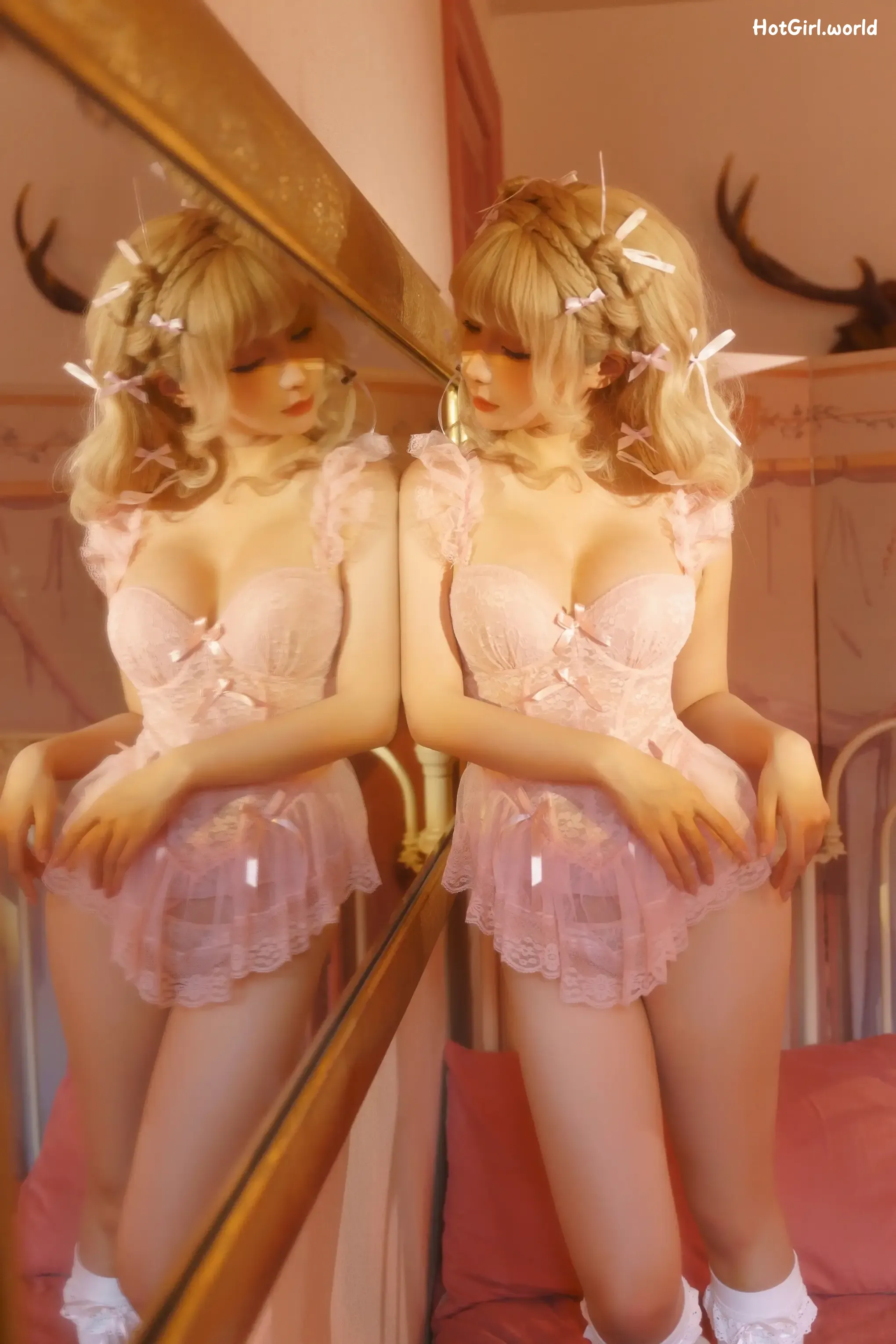 Coser-蠢沫沫-chunmomo-金发蝴蝶结 第10张图