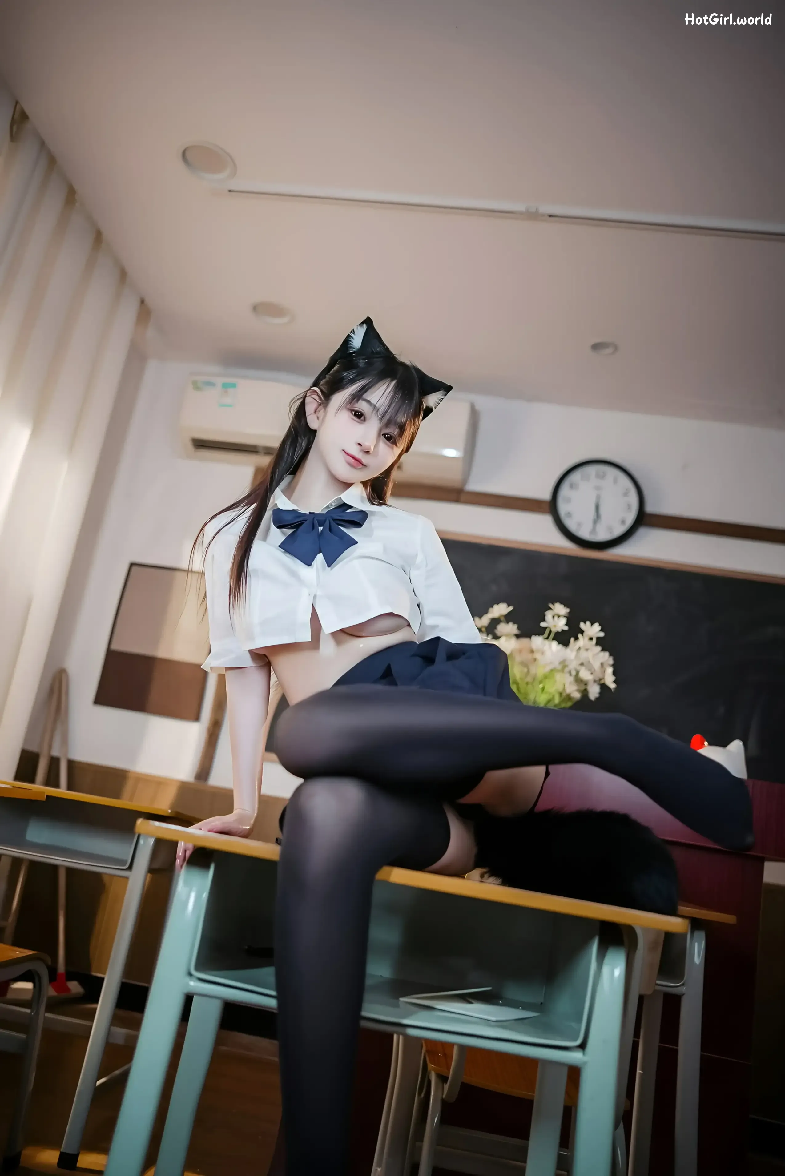 Coser-桜井宁宁-JK猫耳 第130张图