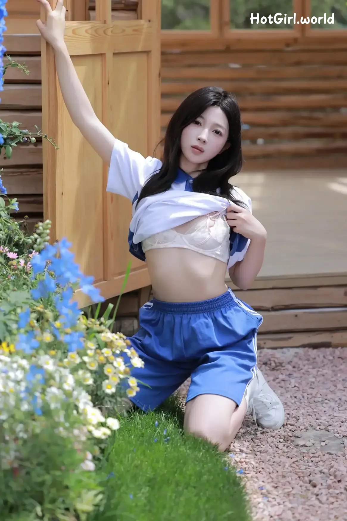XR Uncensored-橙子酱-Lillian-R18-秀人网模特-木屋中的JK小仙女 第24张图