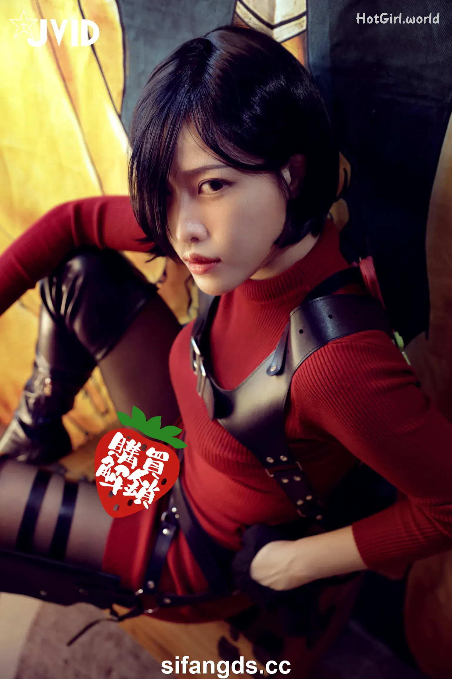 JVID-艾悠-全裸女神-艾悠-鲍鱼危机之艾达·王-猥亵凌辱拘禁-美艳酮体诱人白虎蜜穴-枪指阴户乖乖就范 第18张图
