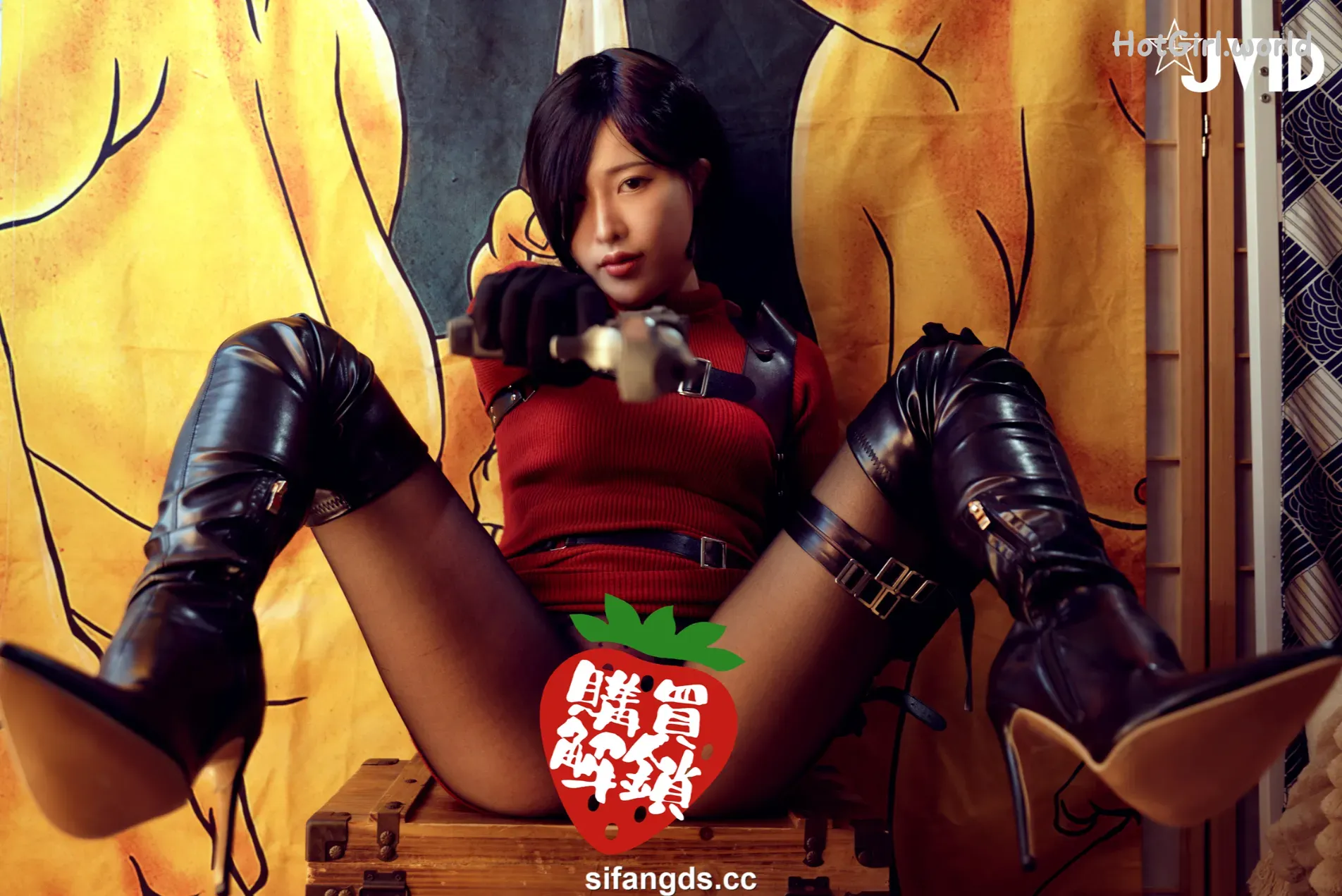 JVID-艾悠-全裸女神-艾悠-鲍鱼危机之艾达·王-猥亵凌辱拘禁-美艳酮体诱人白虎蜜穴-枪指阴户乖乖就范 第109张图