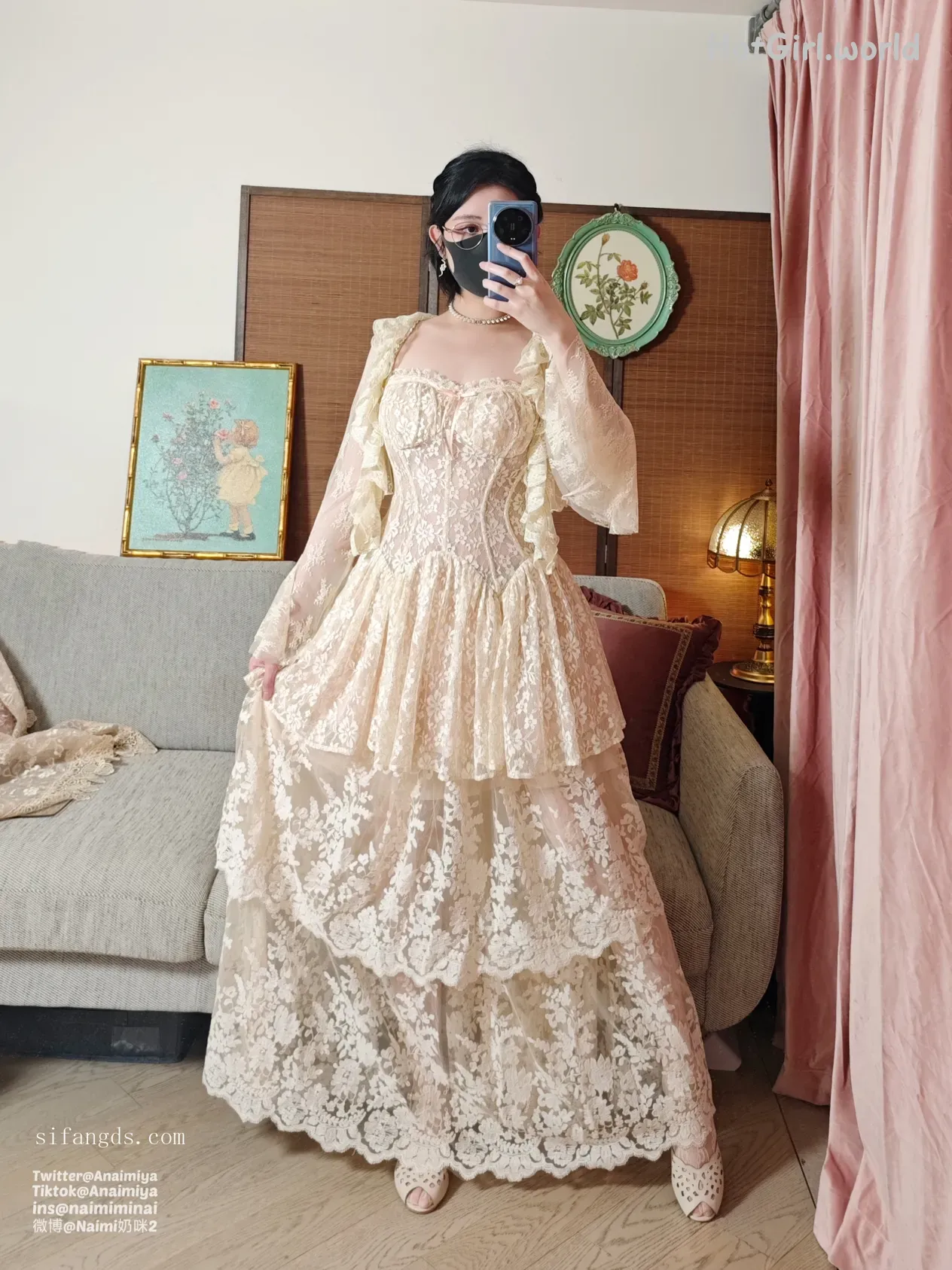 Coser-Anaimiya奶咪-OF-2024-12月-蕾丝少女 第6张图