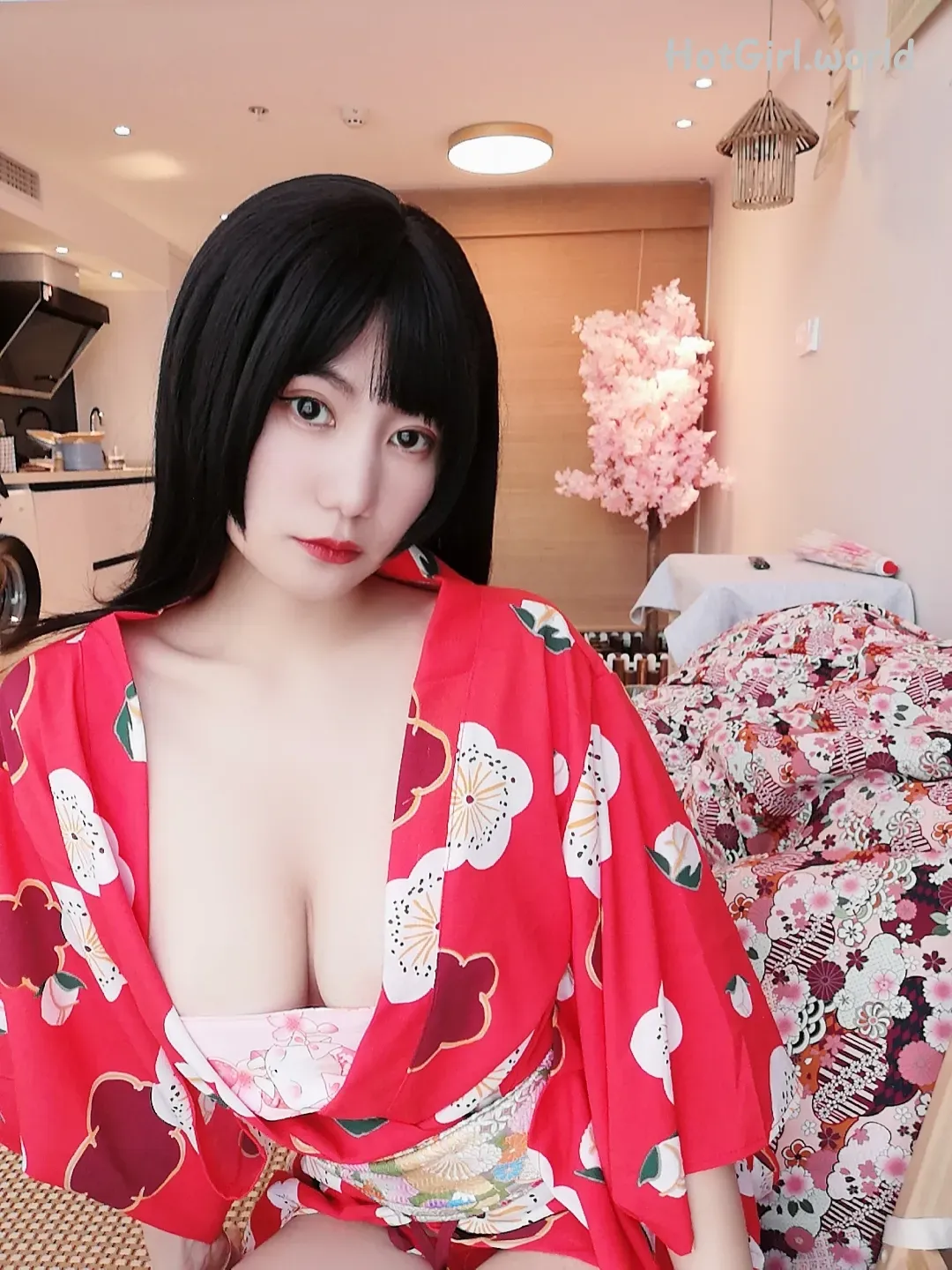 Coser-星澜是澜澜叫澜妹呀-和服少女 第2张图