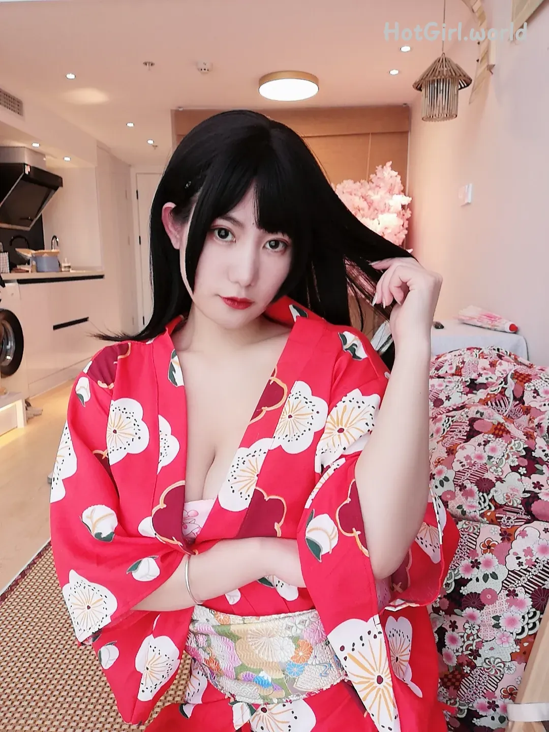 Coser-星澜是澜澜叫澜妹呀-和服少女 第4张图