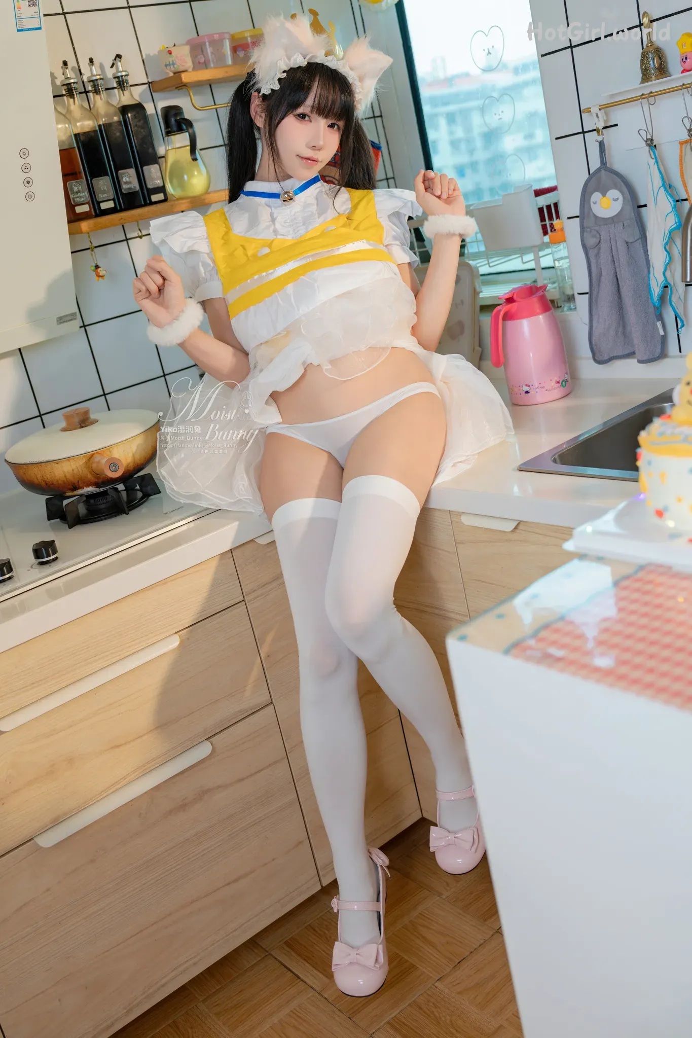 Coser-黏黏团子兔-12月作品-诞生日限定-兔子味蛋糕 第6张图