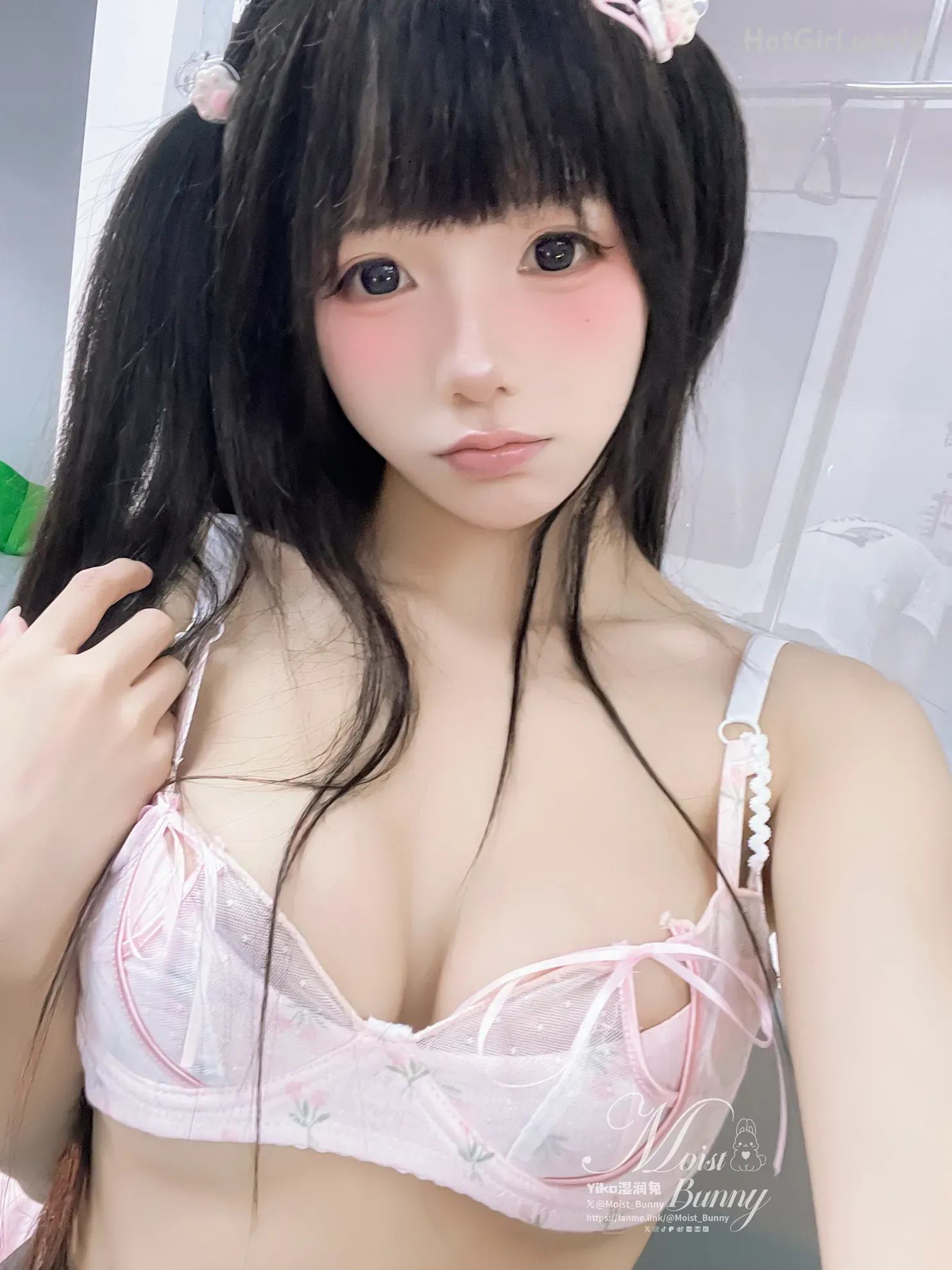 Coser-黏黏团子兔-12月作品-地铁萌妹-恋爱循环 第67张图
