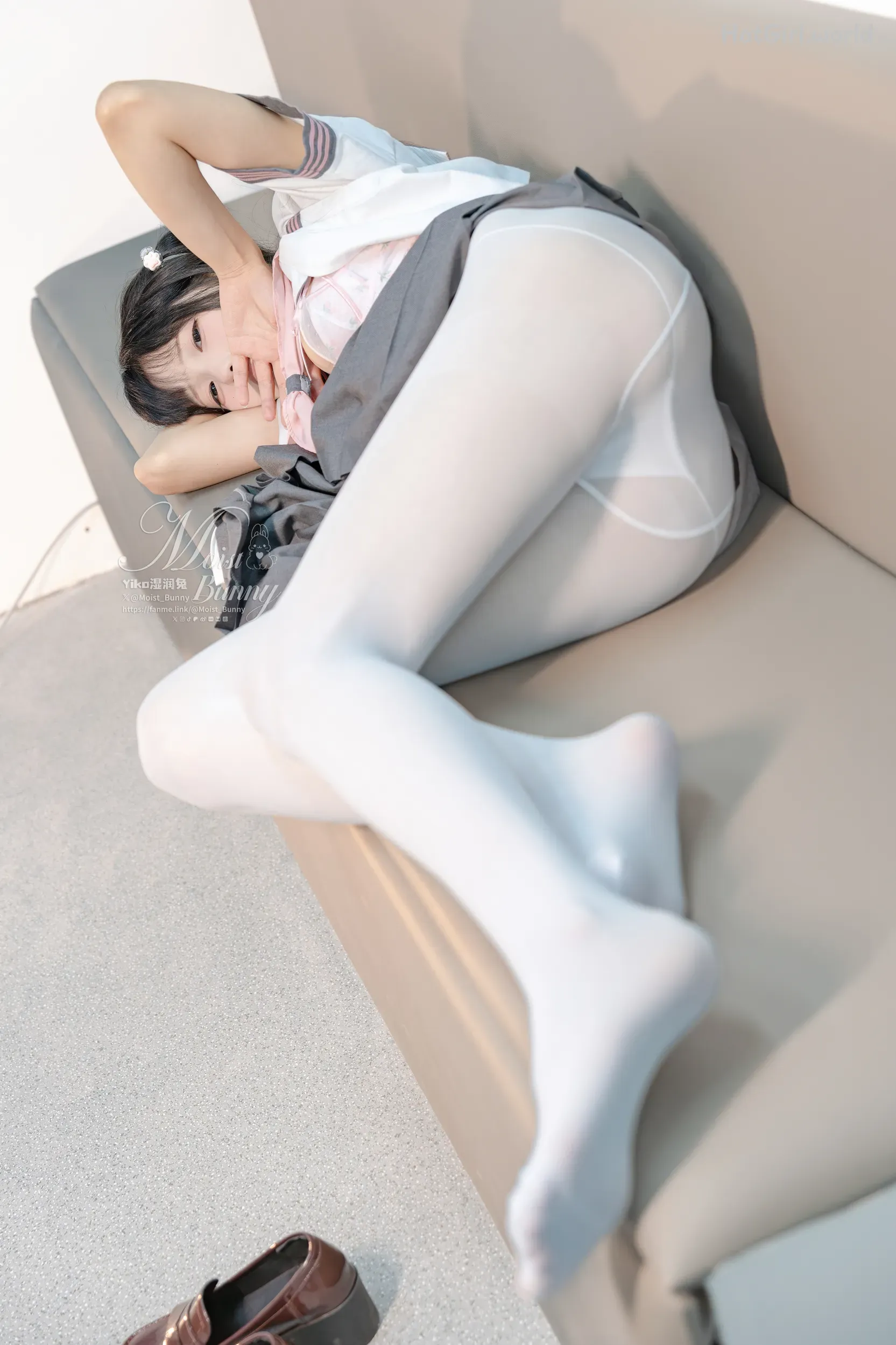 Coser-黏黏团子兔-12月作品-地铁萌妹-恋爱循环 第96张图