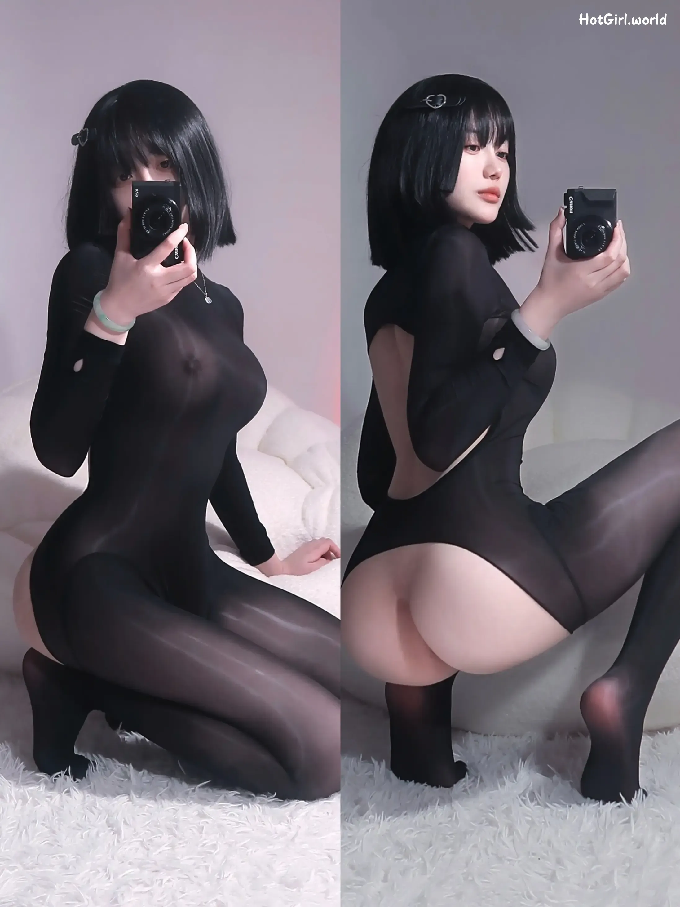Coser-高桥千凛-油光连体黑丝 第54张图