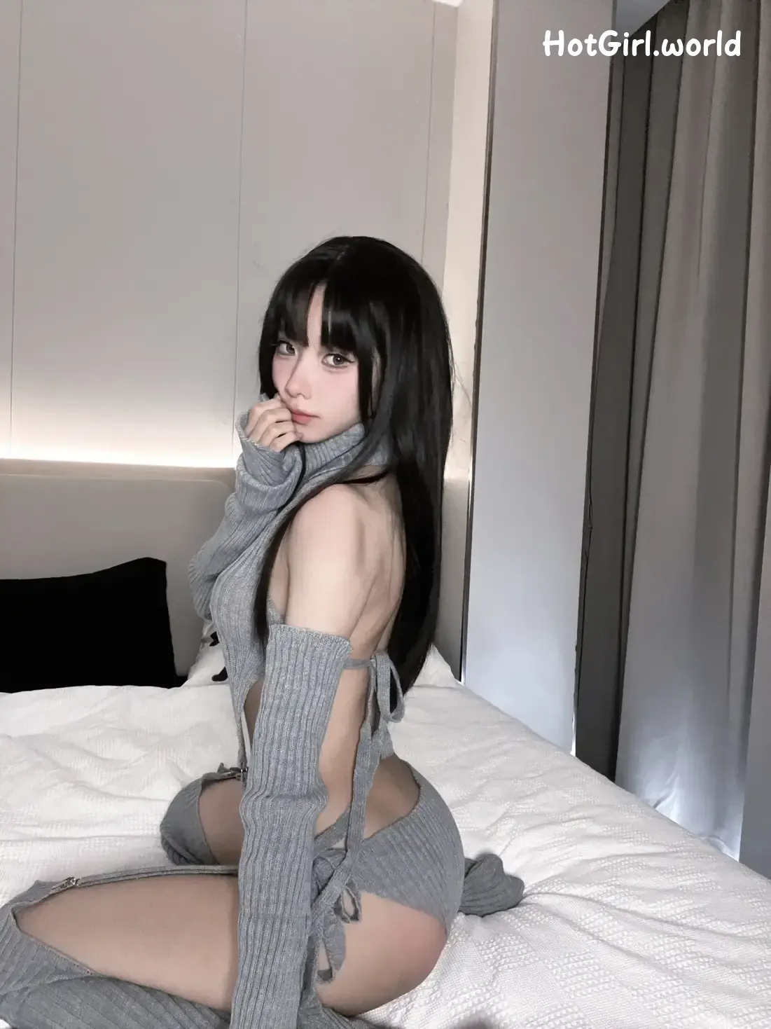 Coser-果咩酱w-灰灰毛衣 第22张图