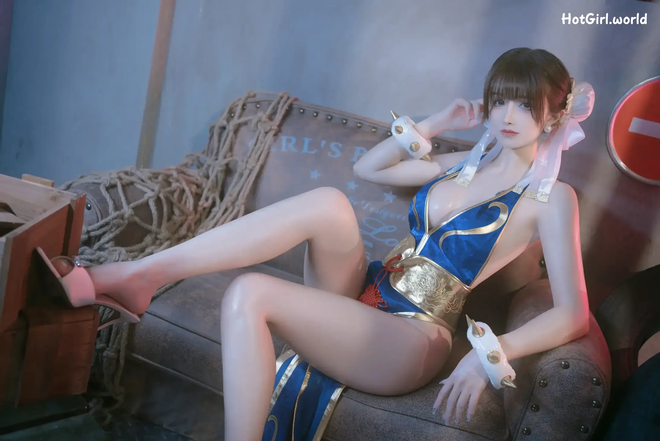 Coser-鹿八岁-春丽的格斗辅导 第57张图