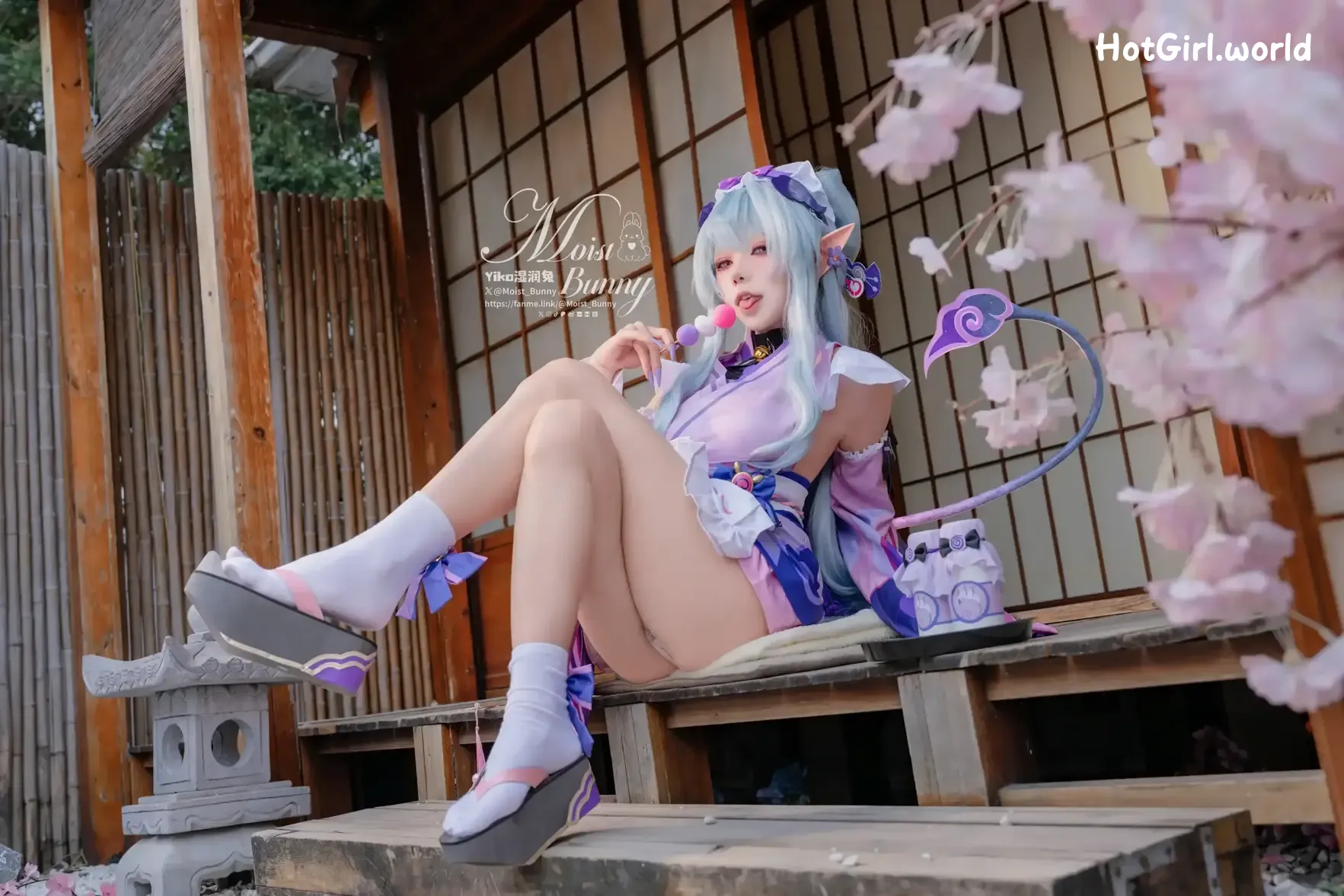 Coser-黏黏团子兔-05月作品-浮枕朝颜-梦见月瑞希-红昭愿 第40张图