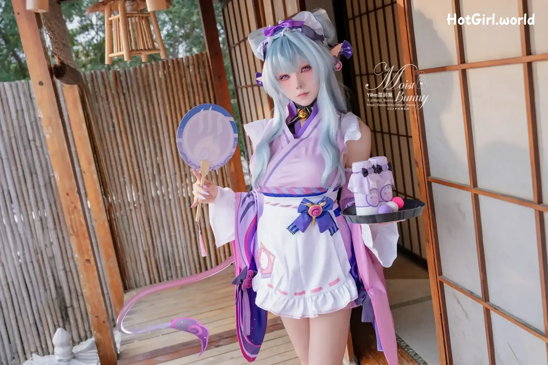 Coser-黏黏团子兔-05月作品-浮枕朝颜-梦见月瑞希-红昭愿 第45张图