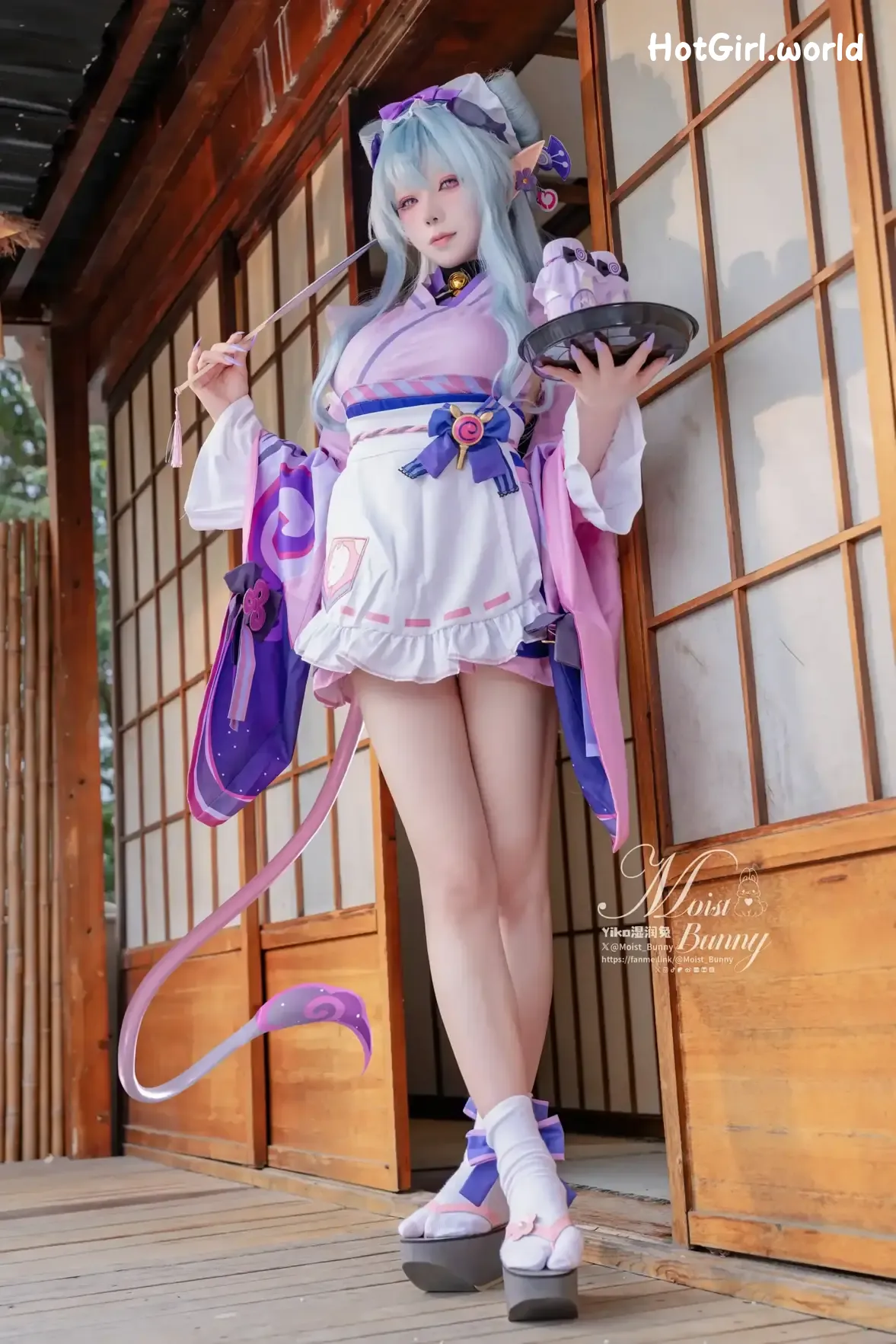 Coser-黏黏团子兔-05月作品-浮枕朝颜-梦见月瑞希-红昭愿 第67张图